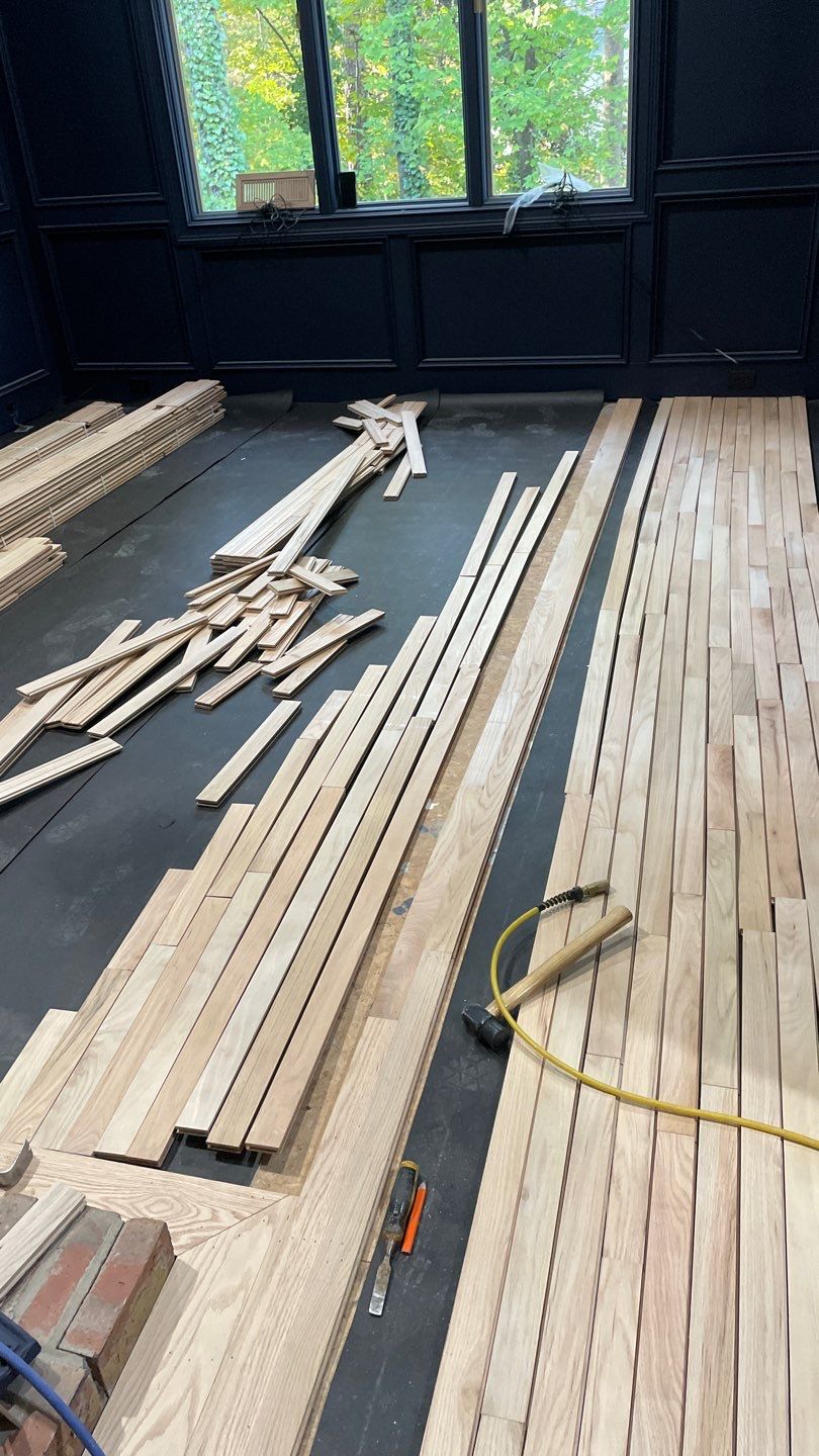New 2.25" solid red oak by Footprints Floors of East Atlanta