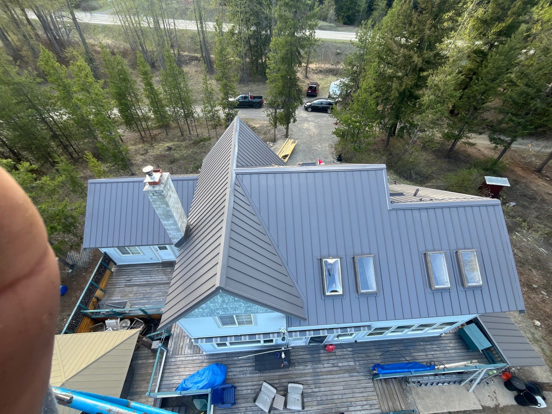 Shingle to Metal Roof Conversion by Top Notch Roofing Inc