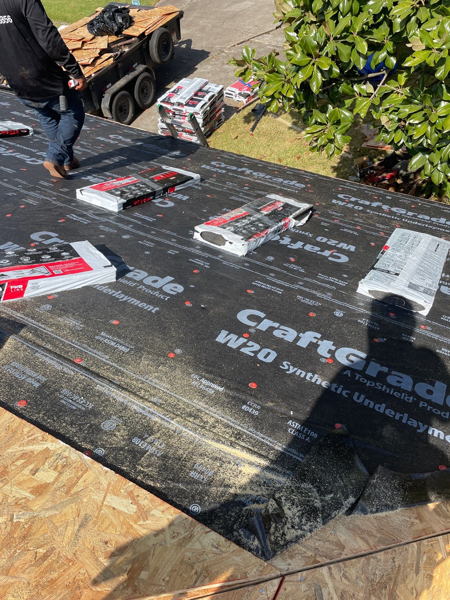 Residential Roofing Installation using Owen's Corning Duration (Lifetime) Shingles by Roof Repair Company