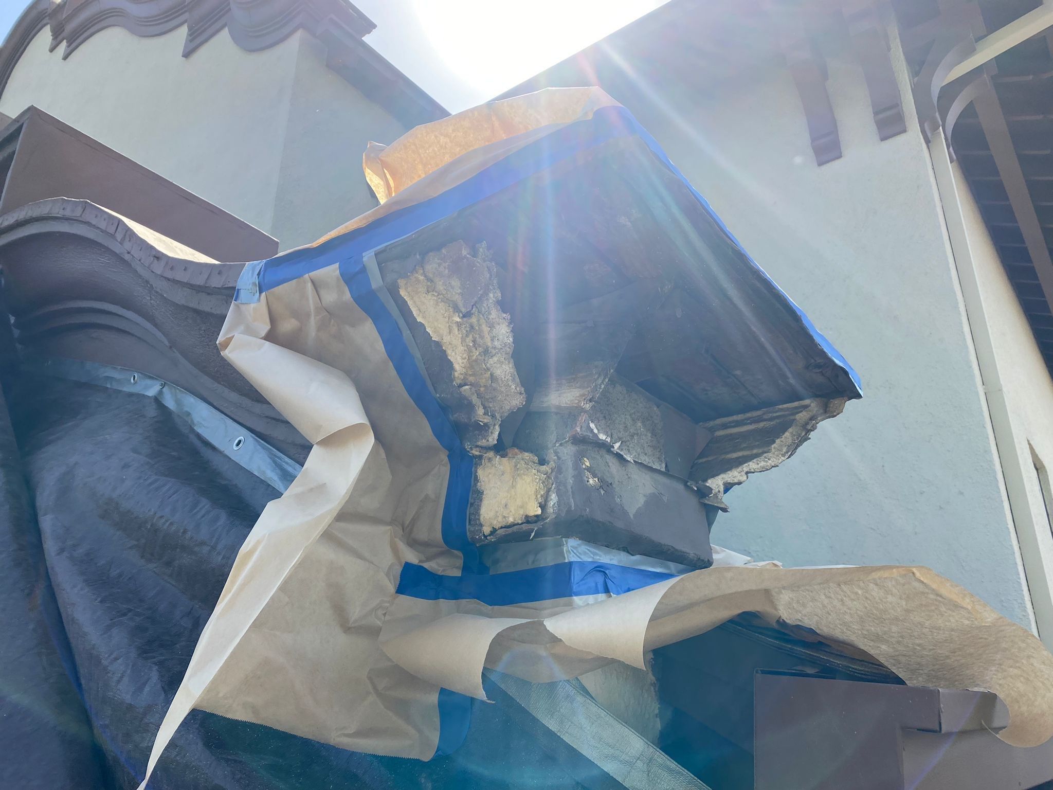  Presbyterian Church repairs to entrance architecture by Straight Edge Roofing Inc