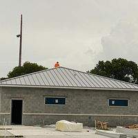 .040 Aluminum 1.5" Mechanical Seam Slate Gray  by Total Roofing System The Metal Roof Experts