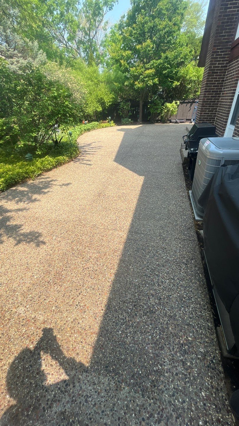 Northbrook, IL aggregate strip and re seal by Northern Power Washing LLC.