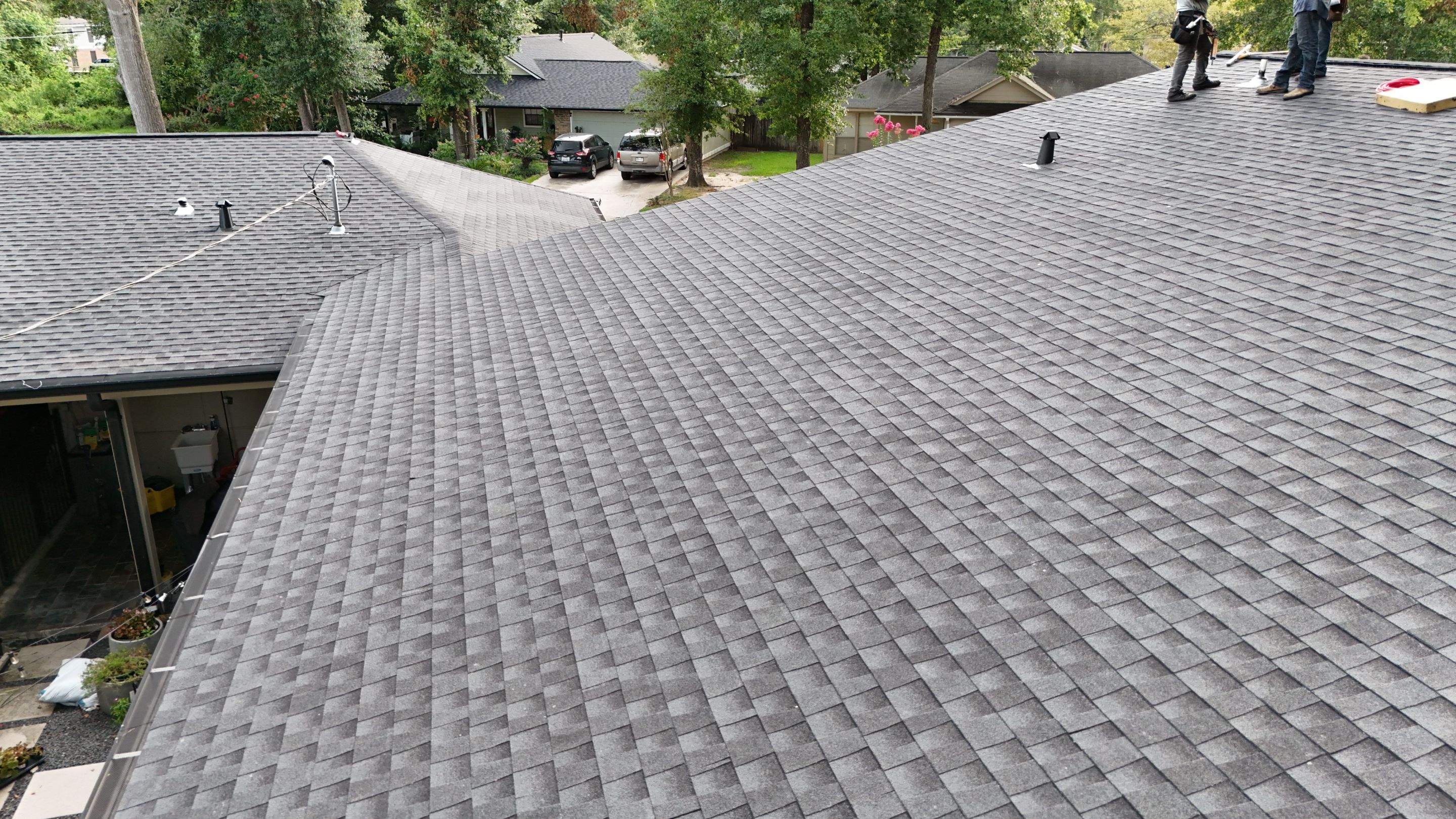 Roof Replacement with Fascia & Soffit Repairs — Conroe, TX by PL Roofing & SB Roofing, LLC.