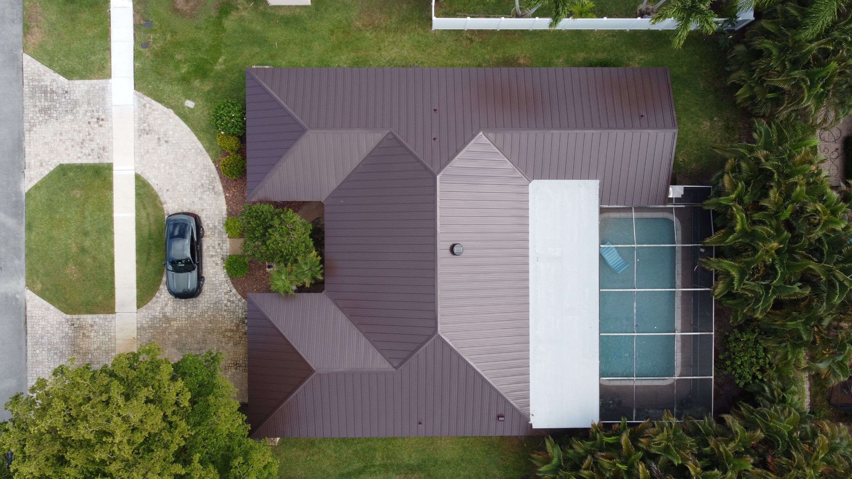 Residential Roofing Installation using 1" Nail strip metal roof by BLUES BROTHERS ROOFING