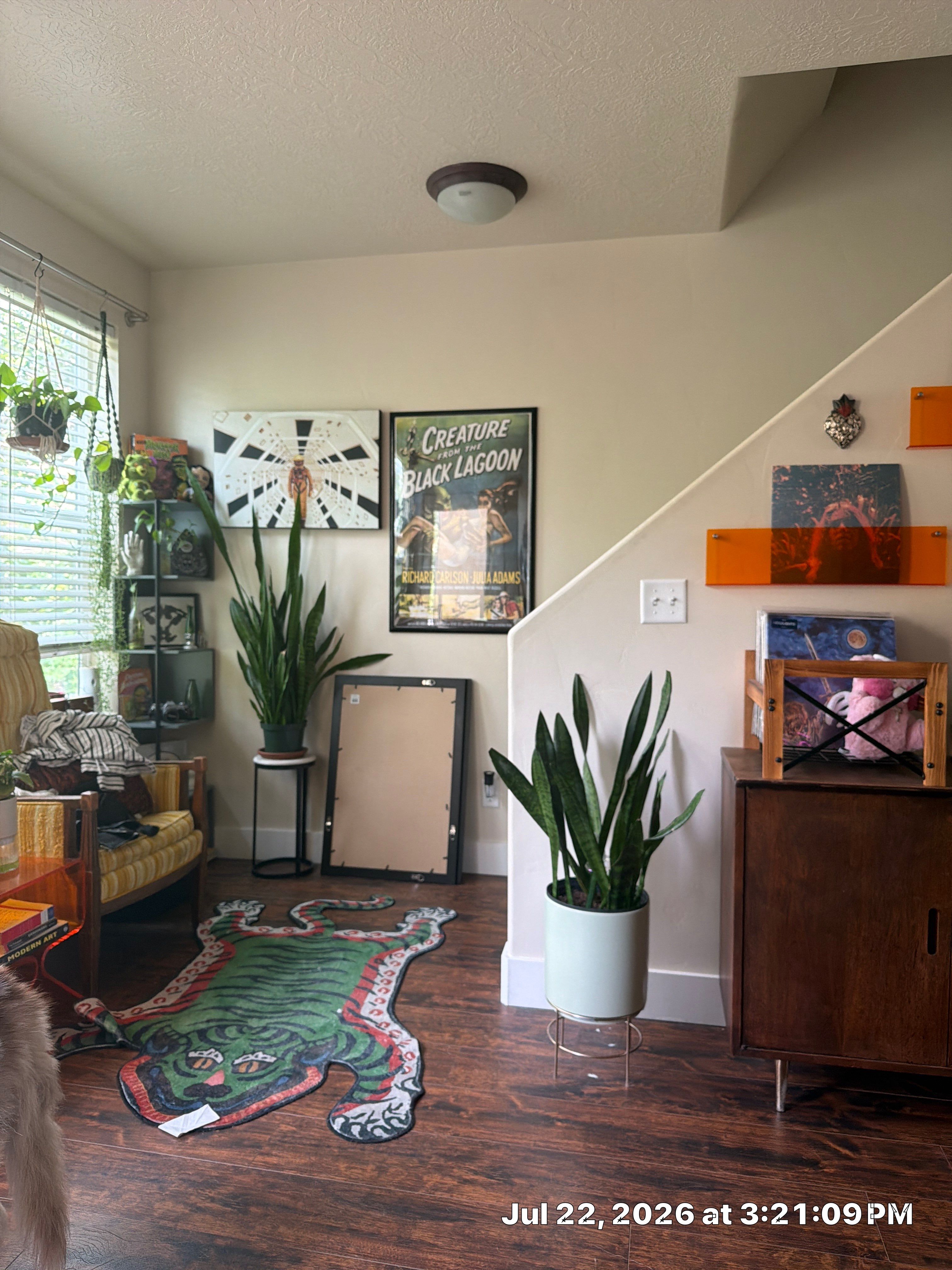 Custom Media Console and Floating Shelf Installation in South Salt Lake by CompanyCam Sales Demo