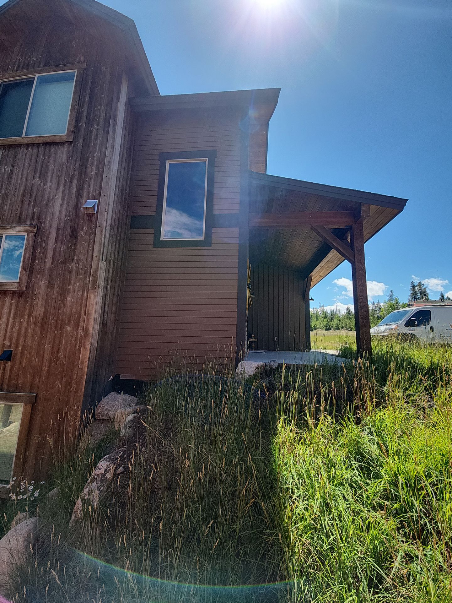 Exterior Painting Using Stain by Wheatley Creek Services