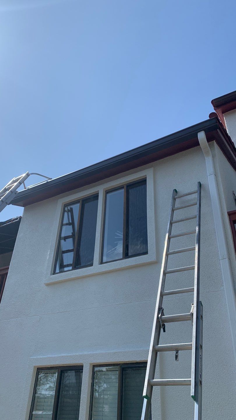 Gutter Installation using 6 Inch Seamless Gutters in Musket Brown by Gutter Professors