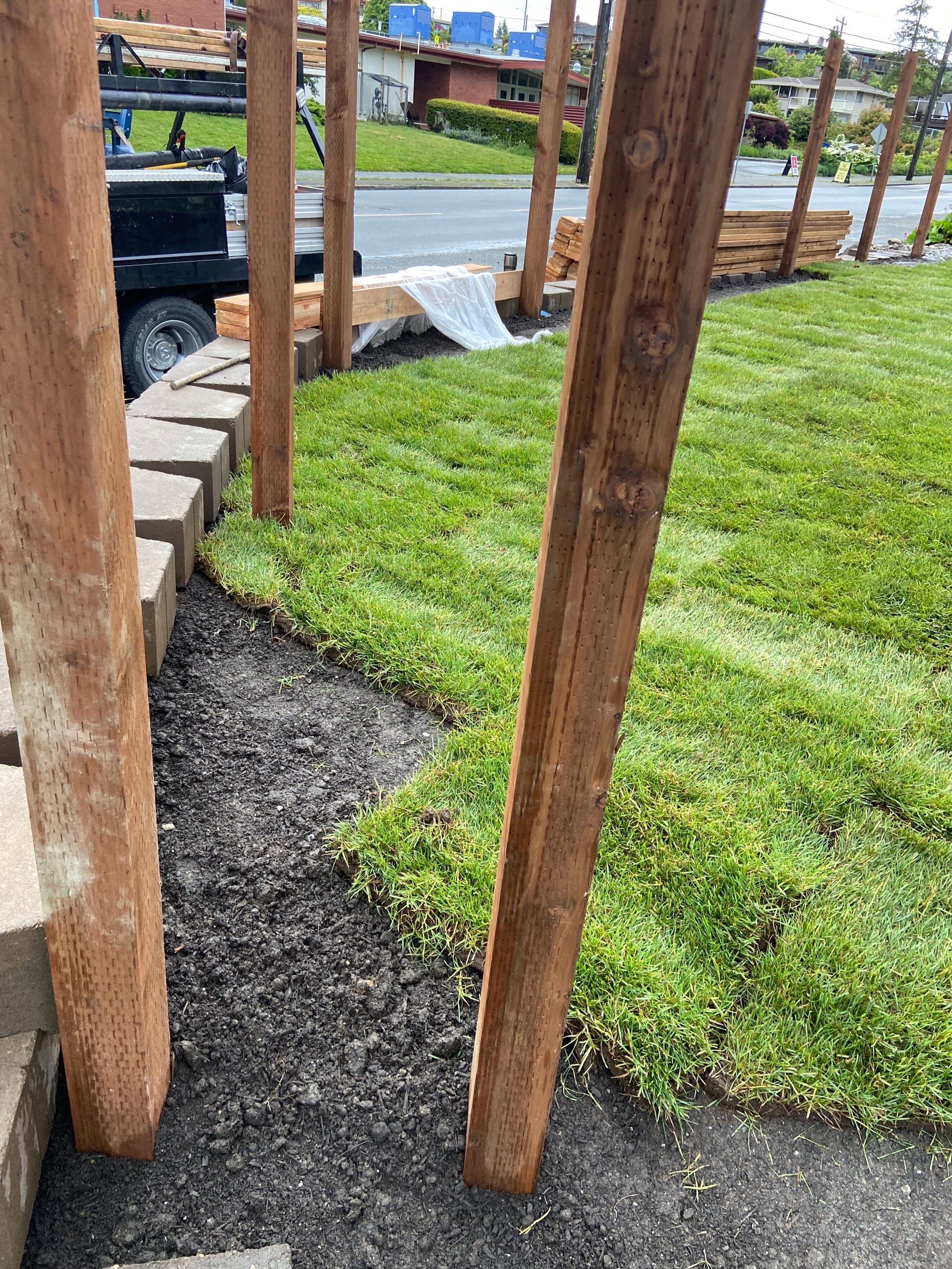 Retaining Wall & Fence Installation  by Jireh Asphalt & Concrete Inc 