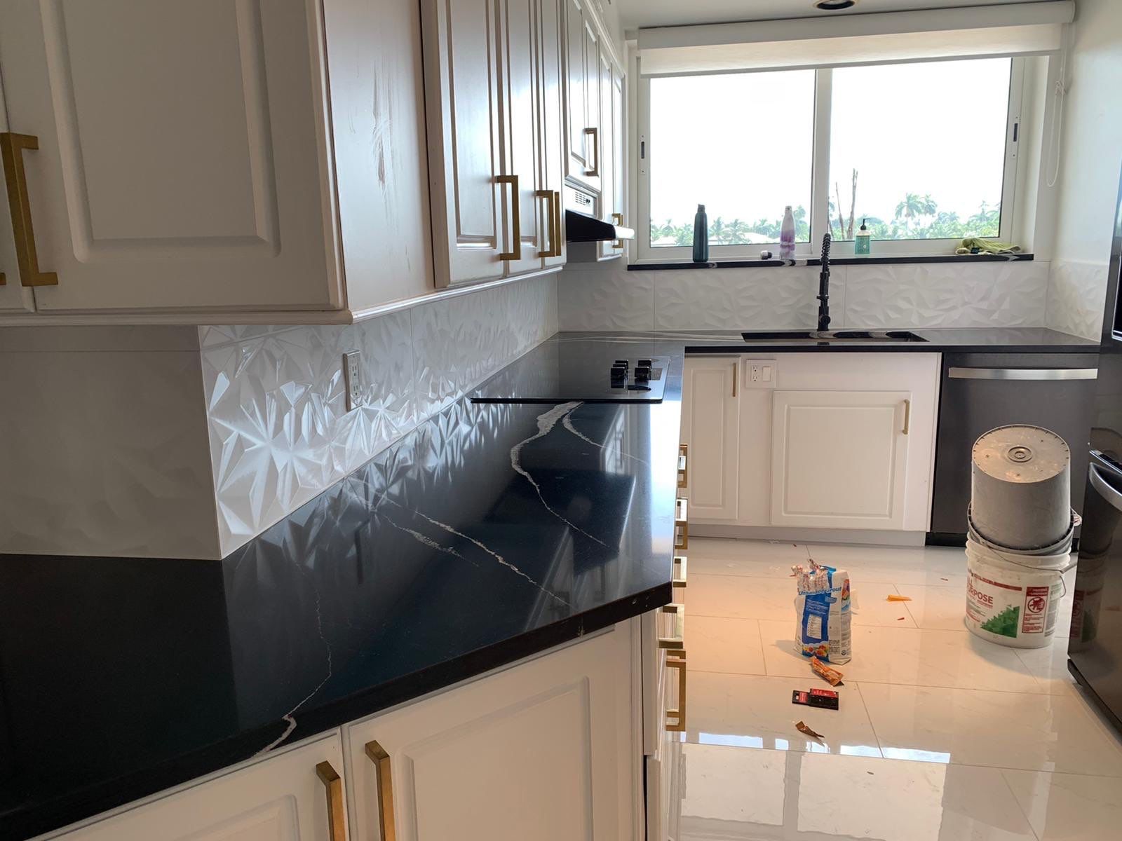 Backsplash in Downtown Fort Lauderdale by Broward Tile Guys