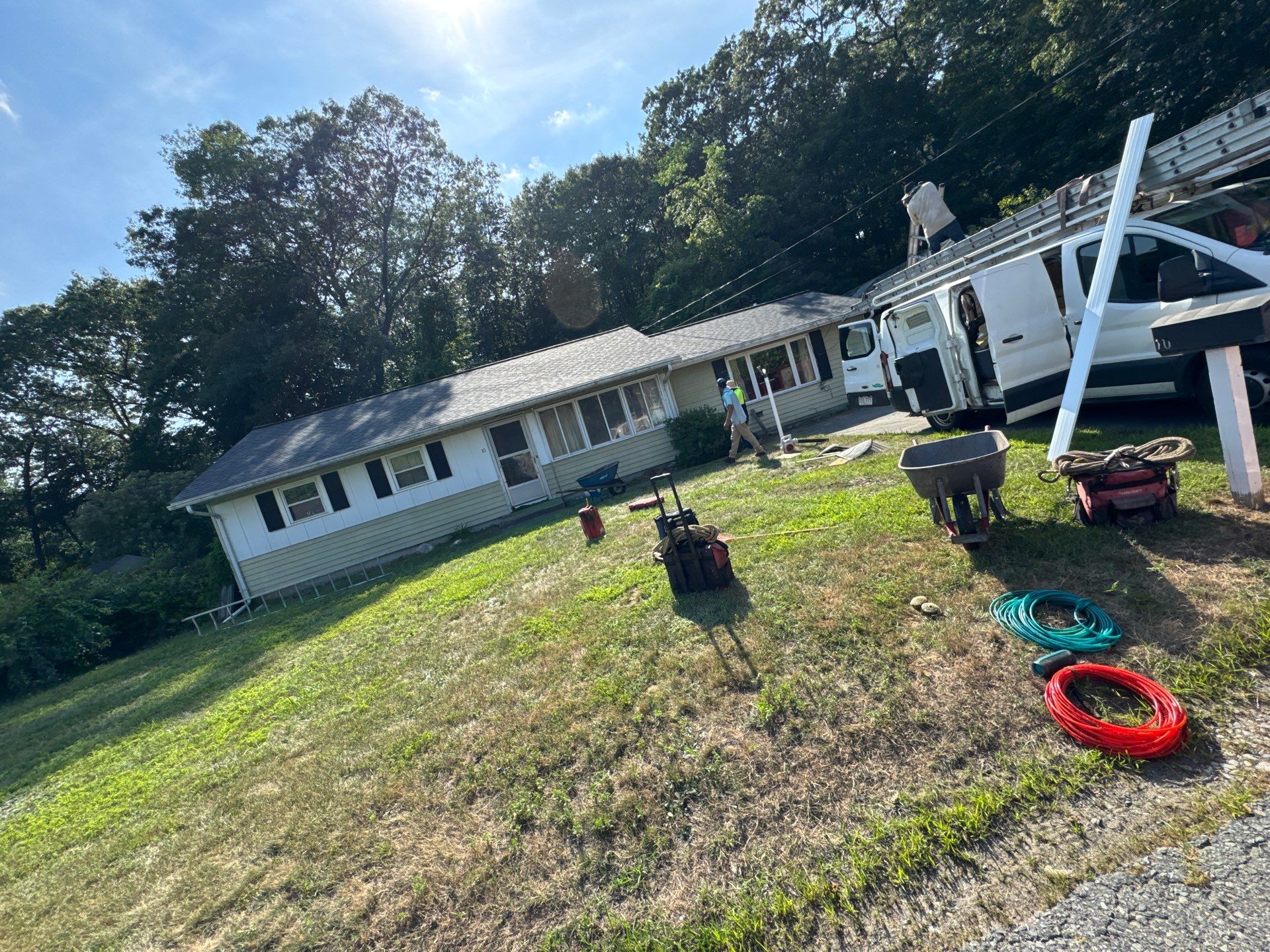 Onyx Black Roof Transformation in Maynard, MA by Mighty Dog Roofing of Greater Middlesex County