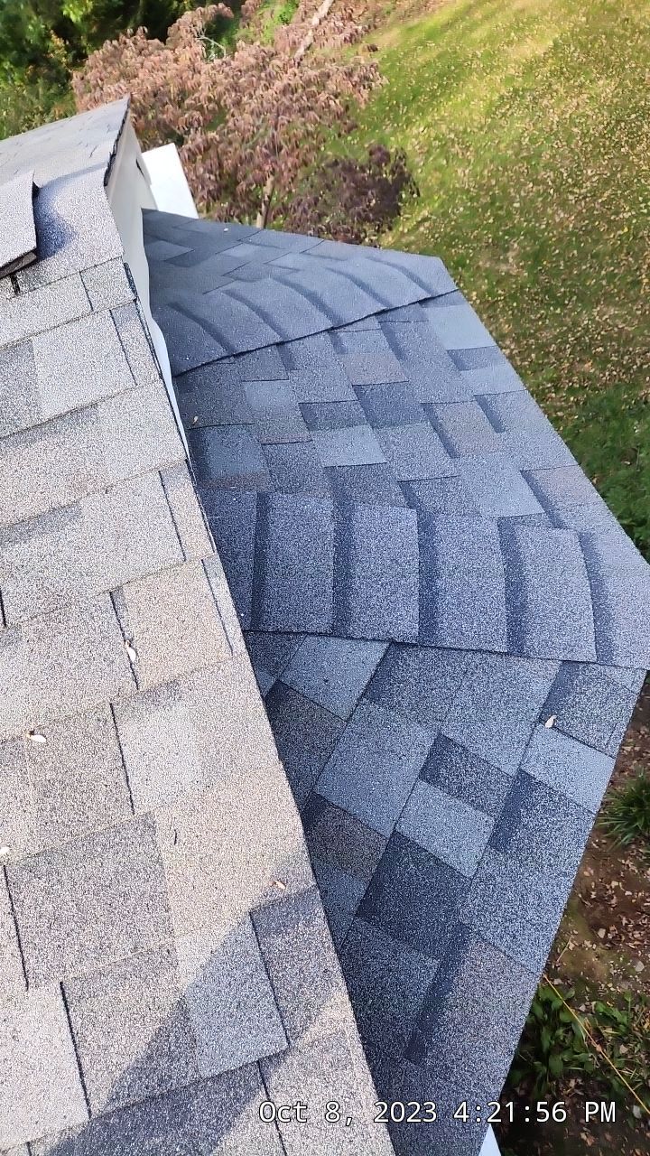 Residential Roofing Installation using Owens Corning TruDefinition Williamsburg gray by A Plus Exterior
