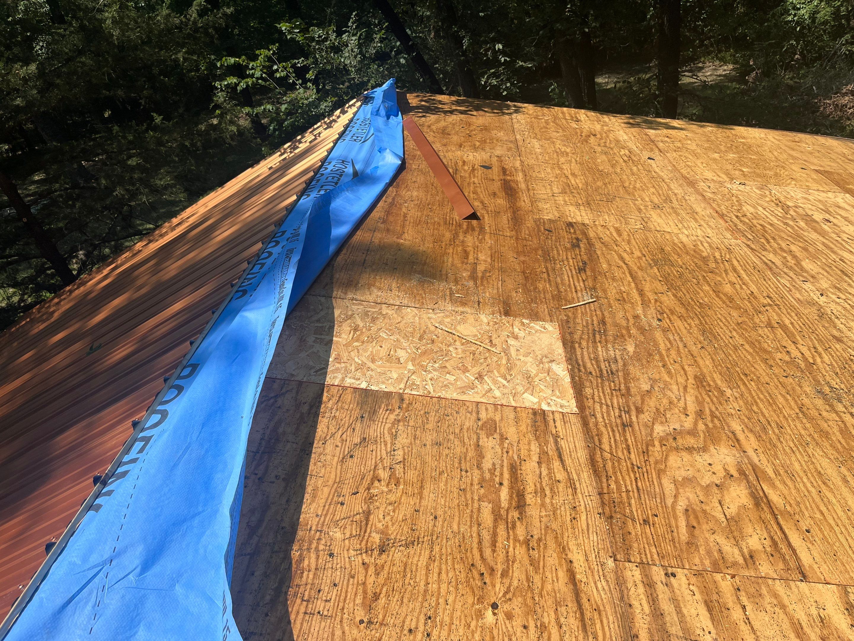 Residential Metal Roof Replacement using Reed's Metals: 29 GA. Colored Residential Panel by Hostetler Roofing