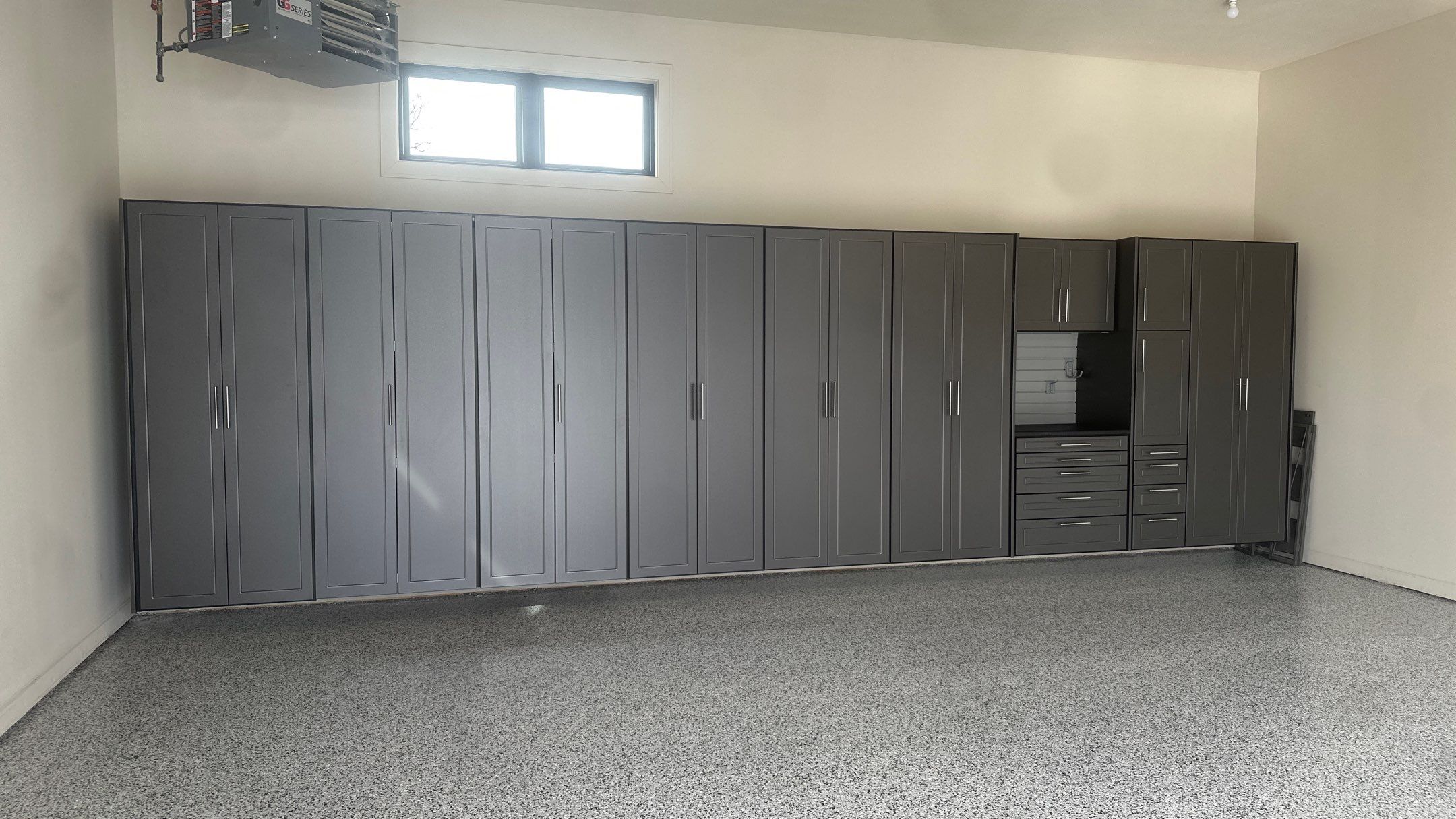 Tim S. added Cabinets and a Banner Garage Floor to his garage by Banner Garage