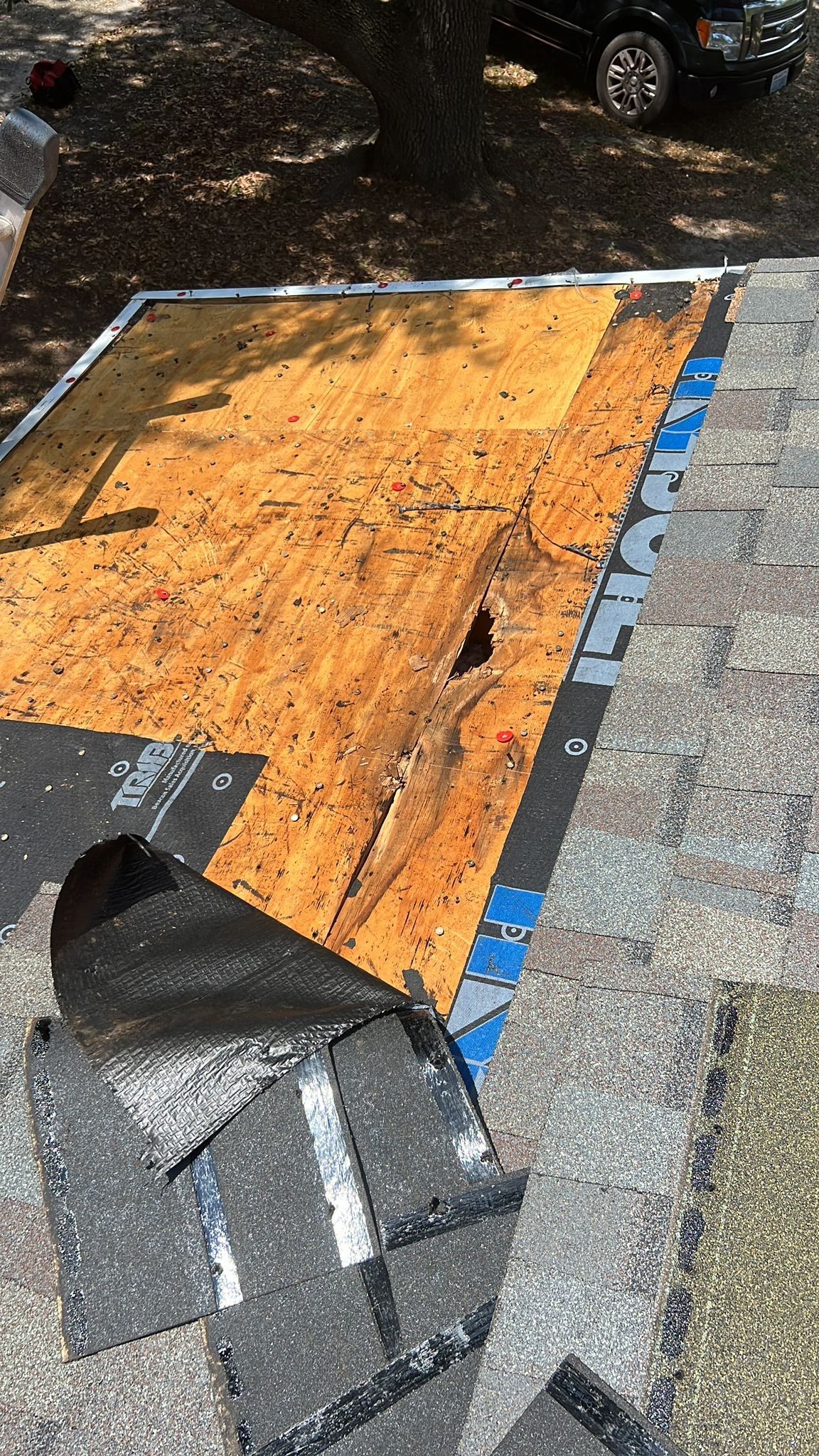 Roof Repair using Certainteed Landmark Weatherwood by RGR Construction and Roofing, LLC