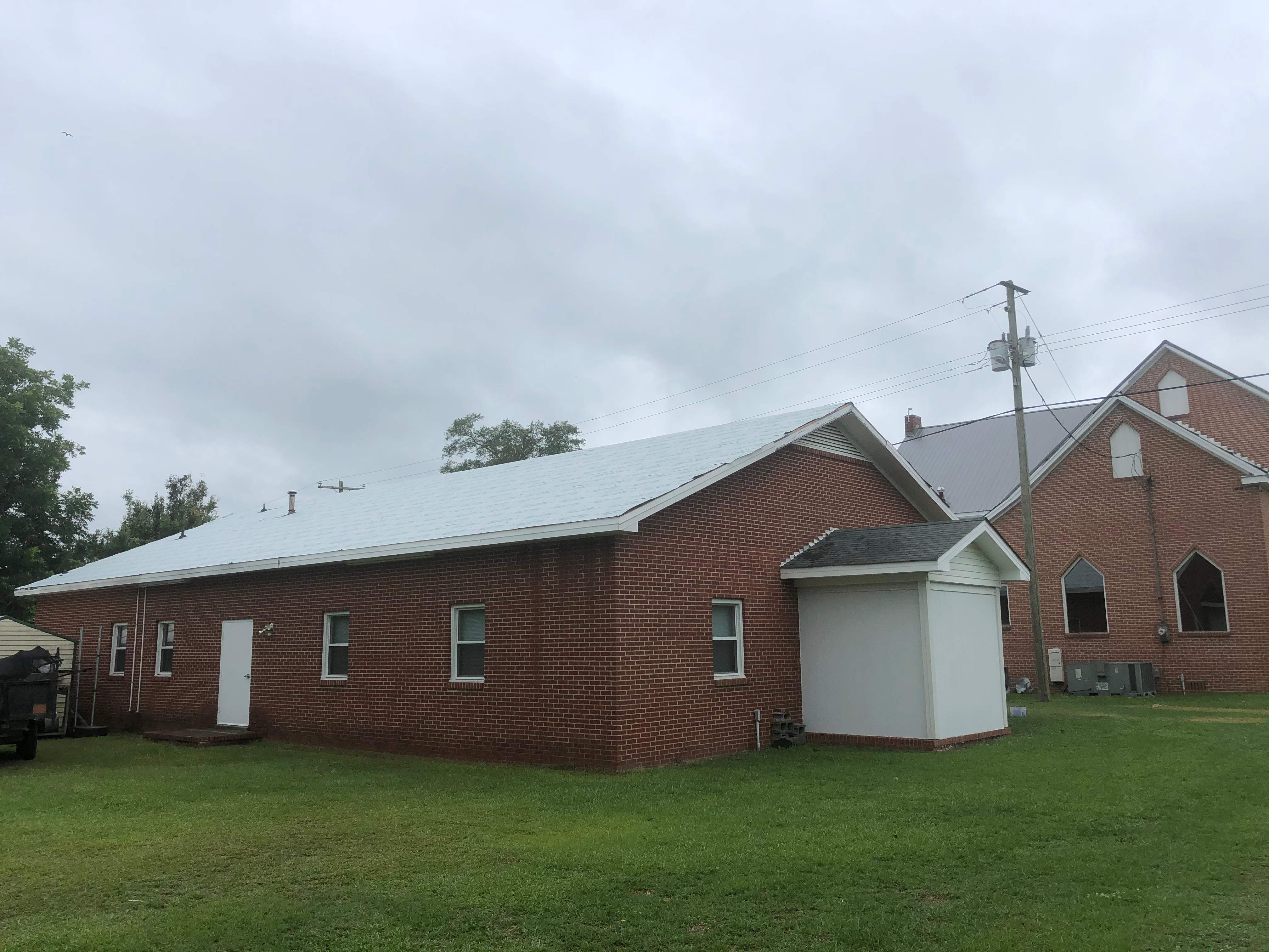 Commercial Roofing Installation - East Laurinburg Baptist Church by American Roofing NC