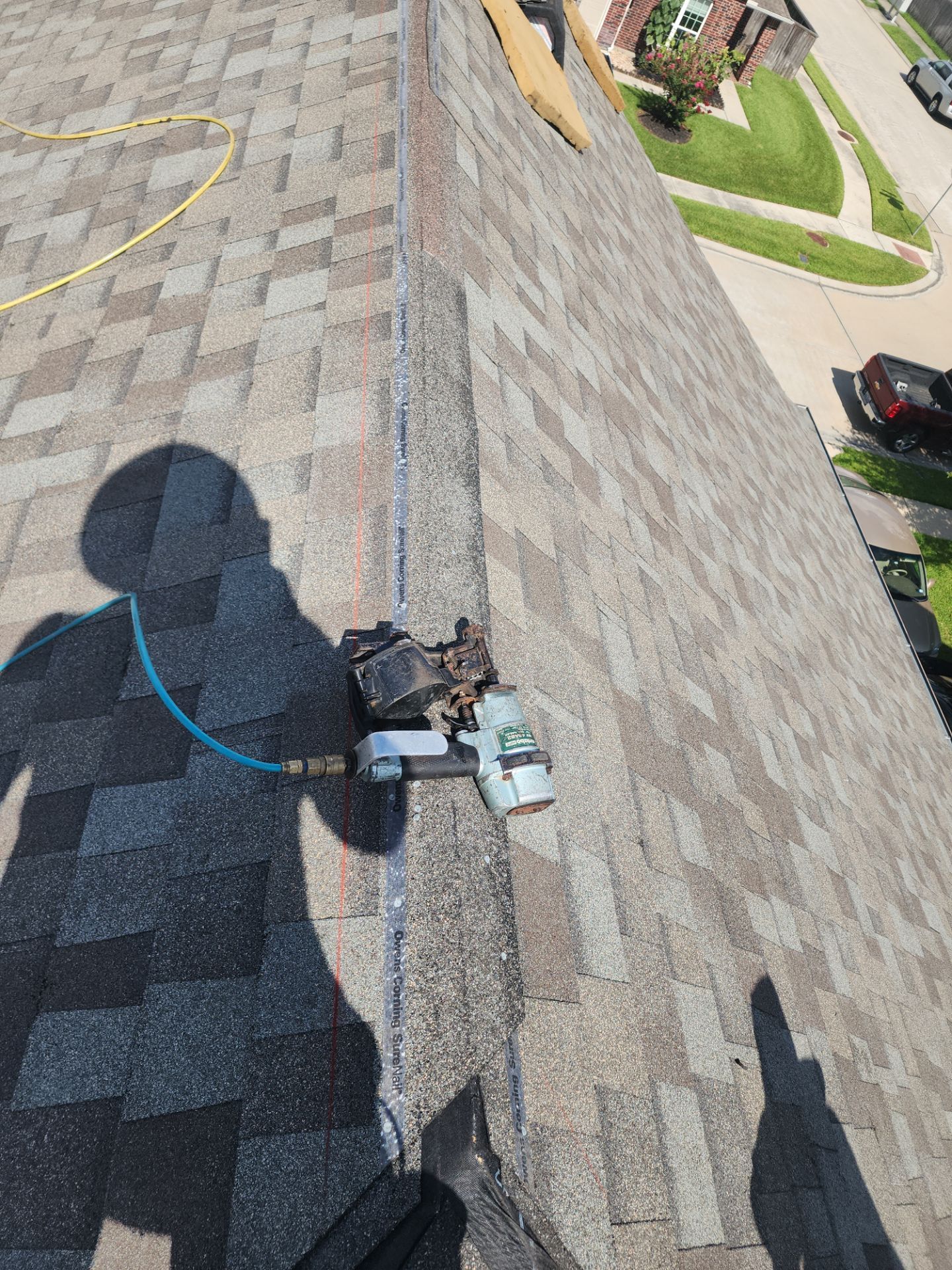 Residential Roofing Installation using Owen's Corning Duration (Lifetime) Shingles by Roof Repair Company