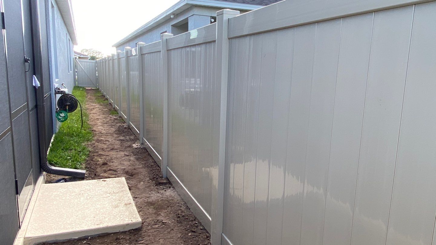 Bradenton, FL  6 ft. Tall Tan Vinyl Privacy Fence by Asap fence and gates, LLC