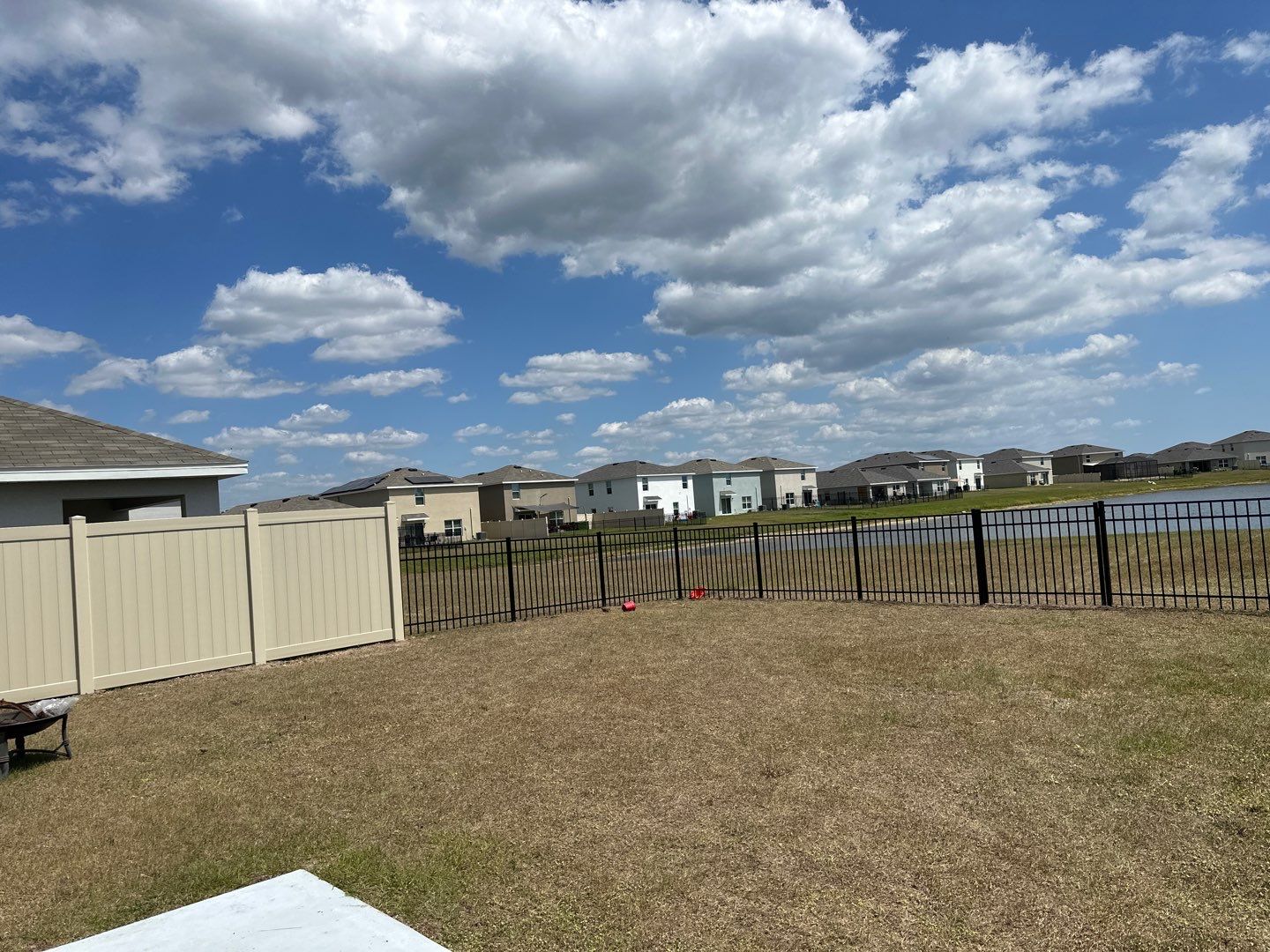 Vinyl Fence Installation using Vinyl Fence and Black 3 Rail Aluminum Fence  by Asap fence and gates, LLC