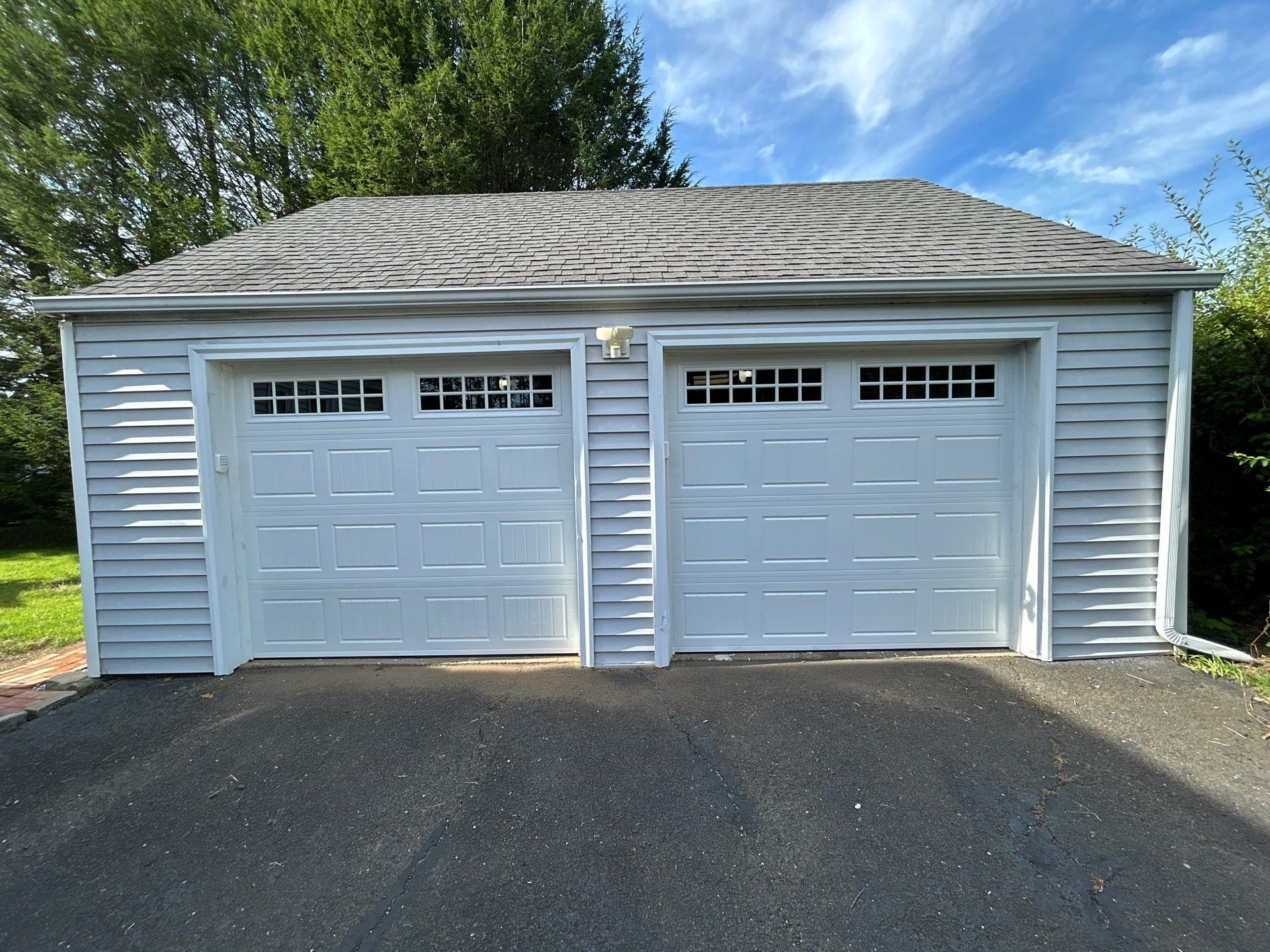 Designer Choice Garage Door installation  by DiGiorgi Roofing and Siding Inc