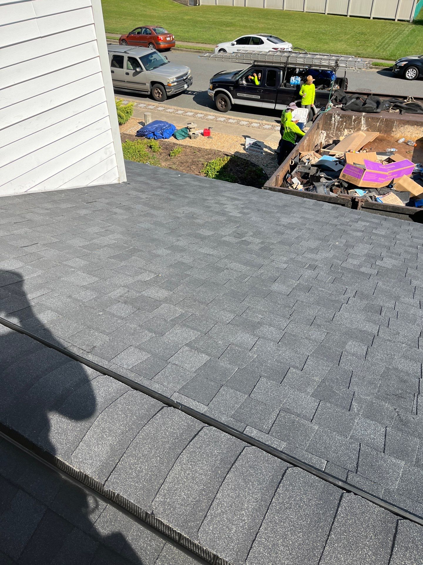 Burke: Residential Roof Installation with CertainTeed Landmark Pro Designer Shingles in Max Def Charcoal Black by RM Banning, Inc.