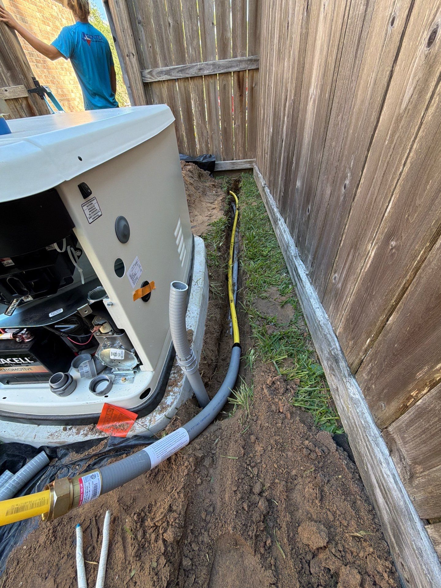 Generac Standby Generator Installation in Willis, Texas by GenTex Elite Services