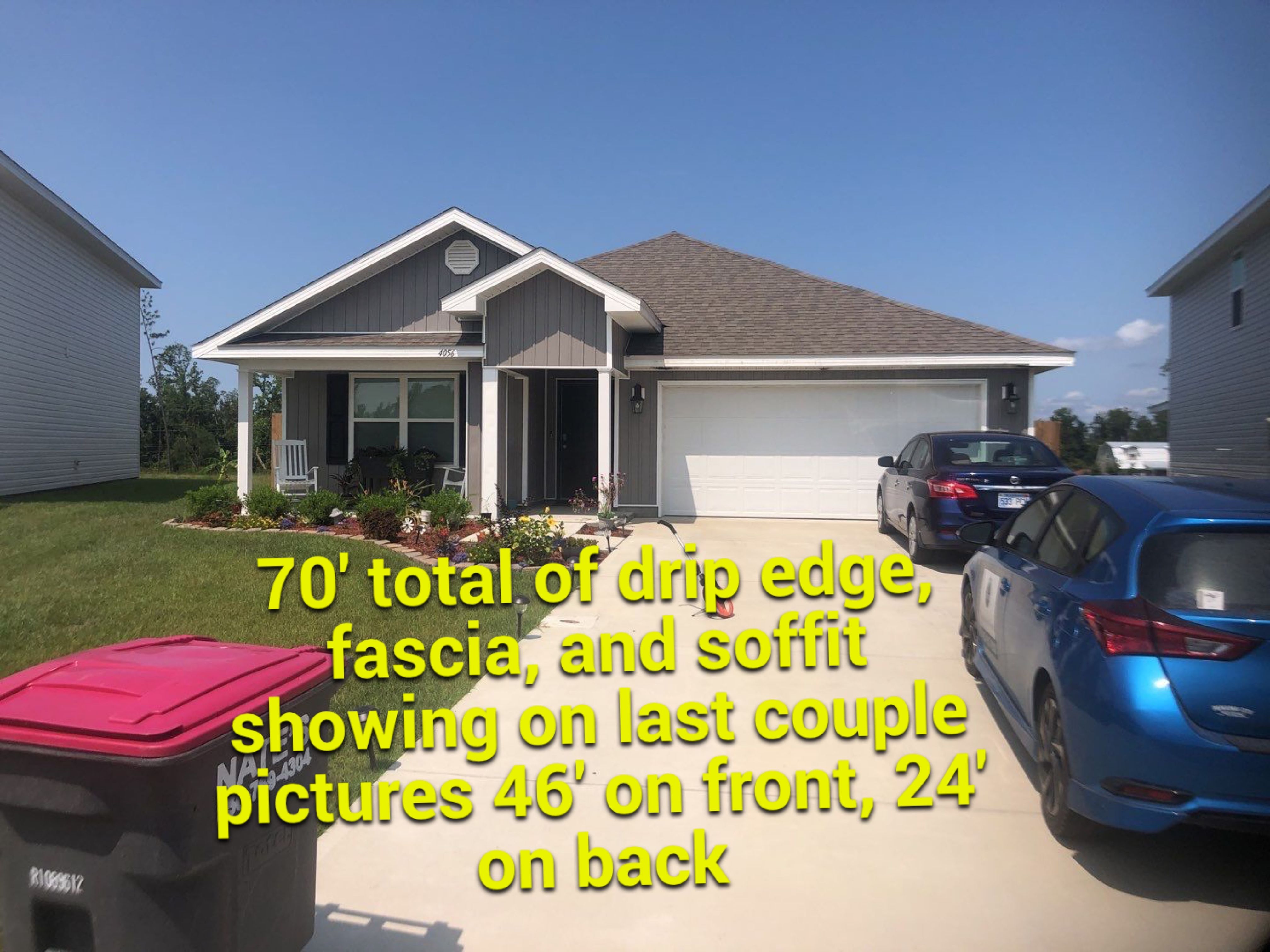 Gutter Installation using K-Style Seamless Gutters and Soffit and Fascia Replacement by Gutter Professors