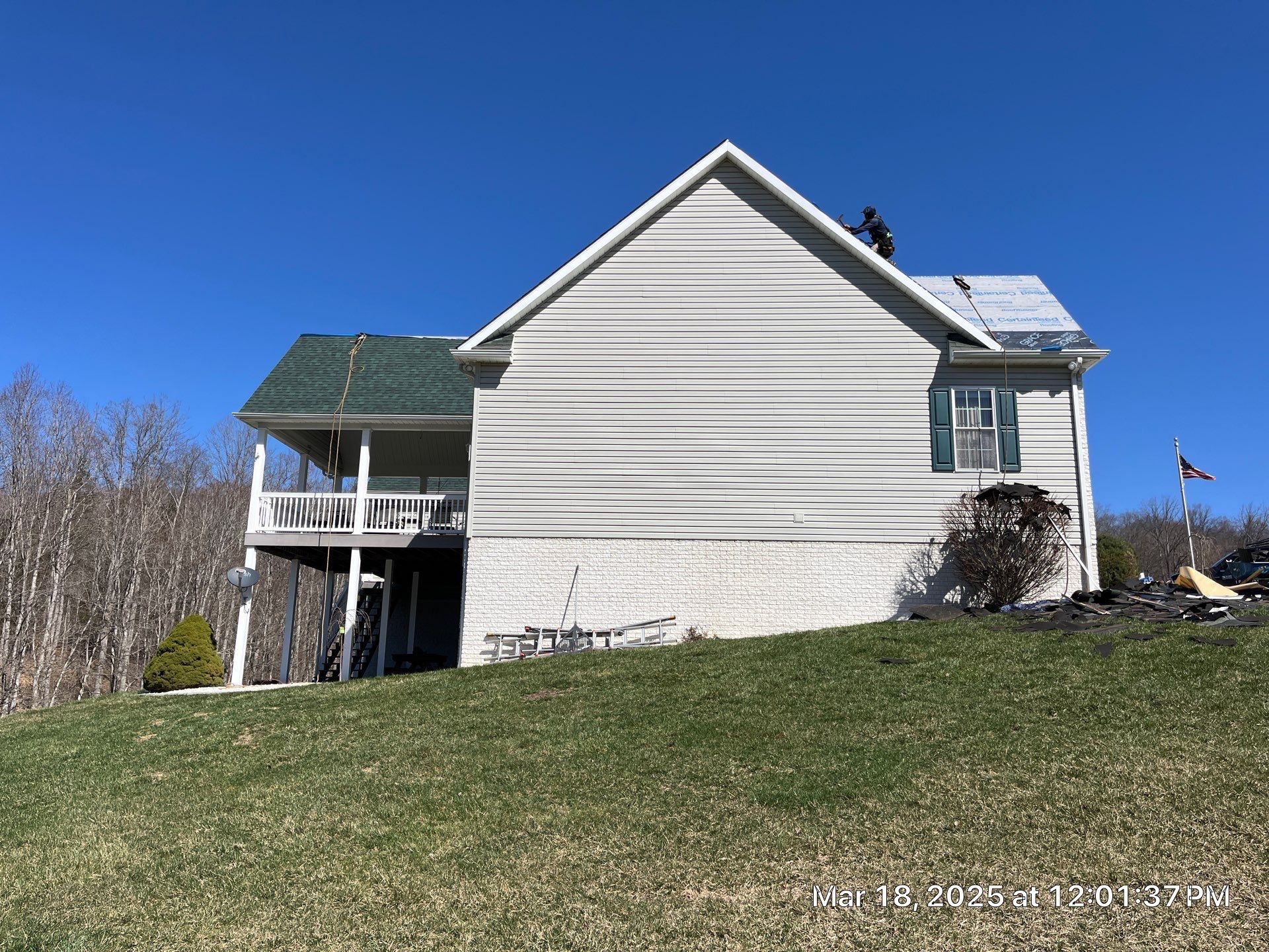 Residential Roofing Installation using Certainteed Landmark Pro Shingles by Fahey Roofing + Contracting