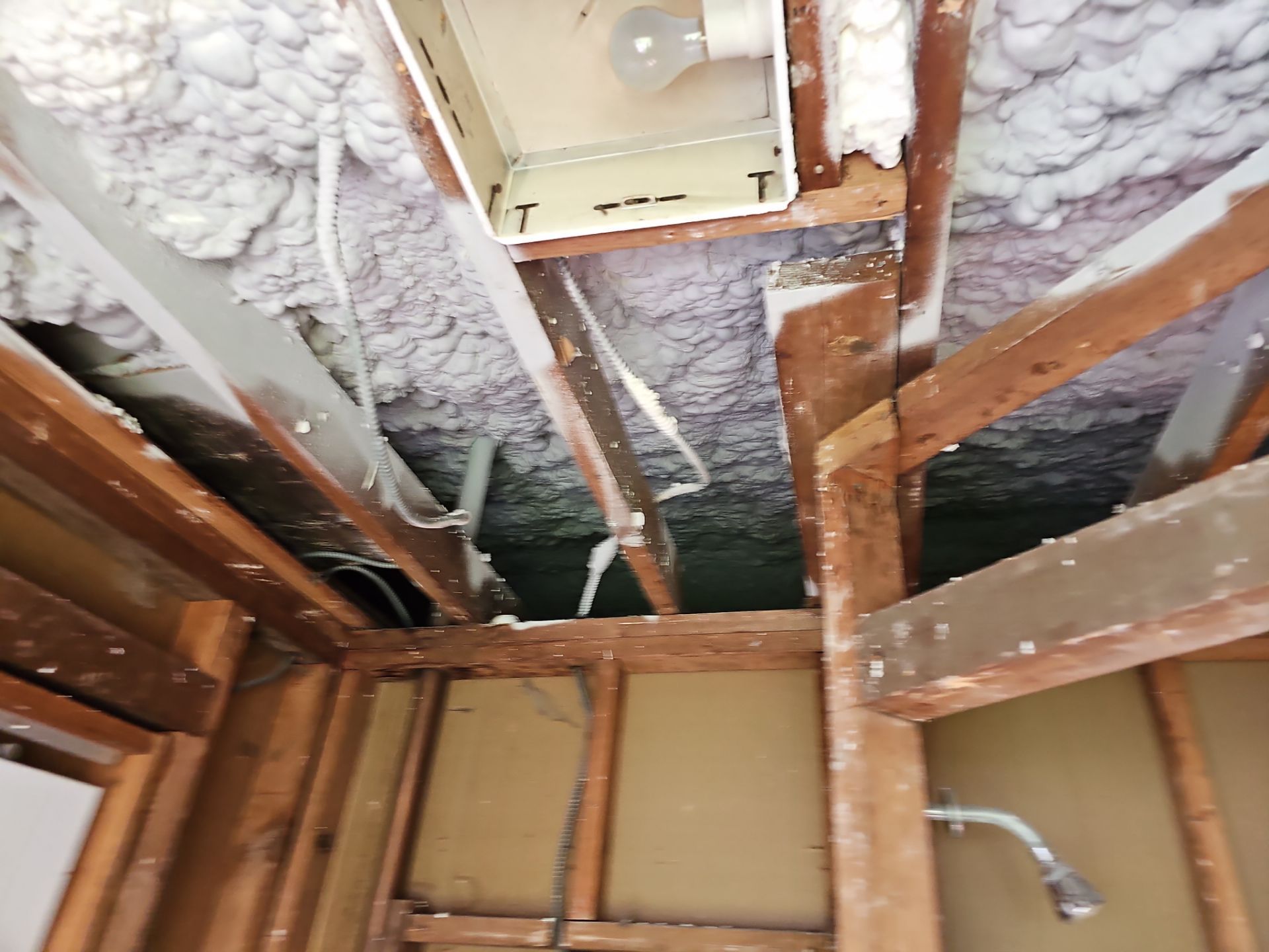 Basement Exterior Walls using Closed Cell Spray Foam by NYS Foam & Energy