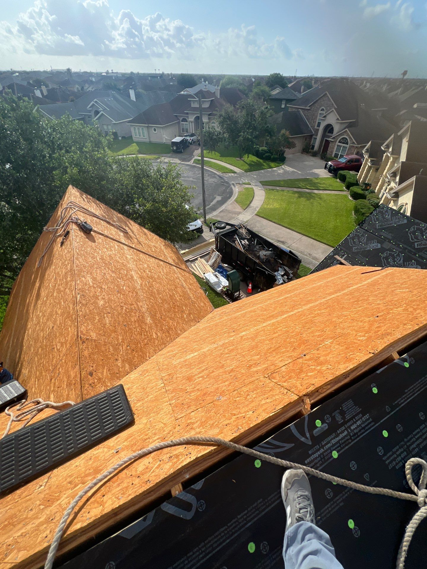 Steep and High...Let's get It! by Bayfront Roofing and Construction