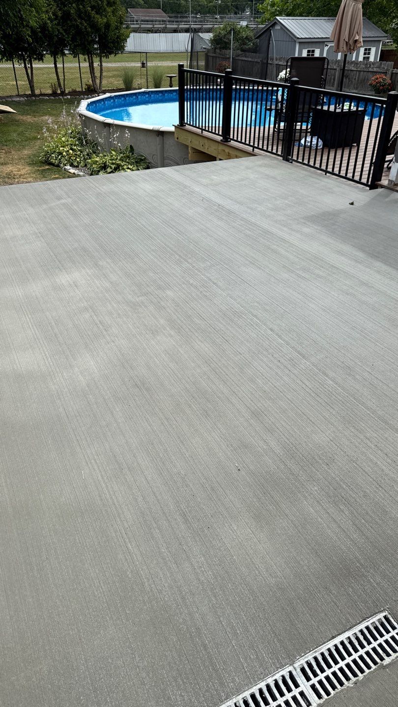 Broom Finish Patio  by NG Masonry & Construction LLC