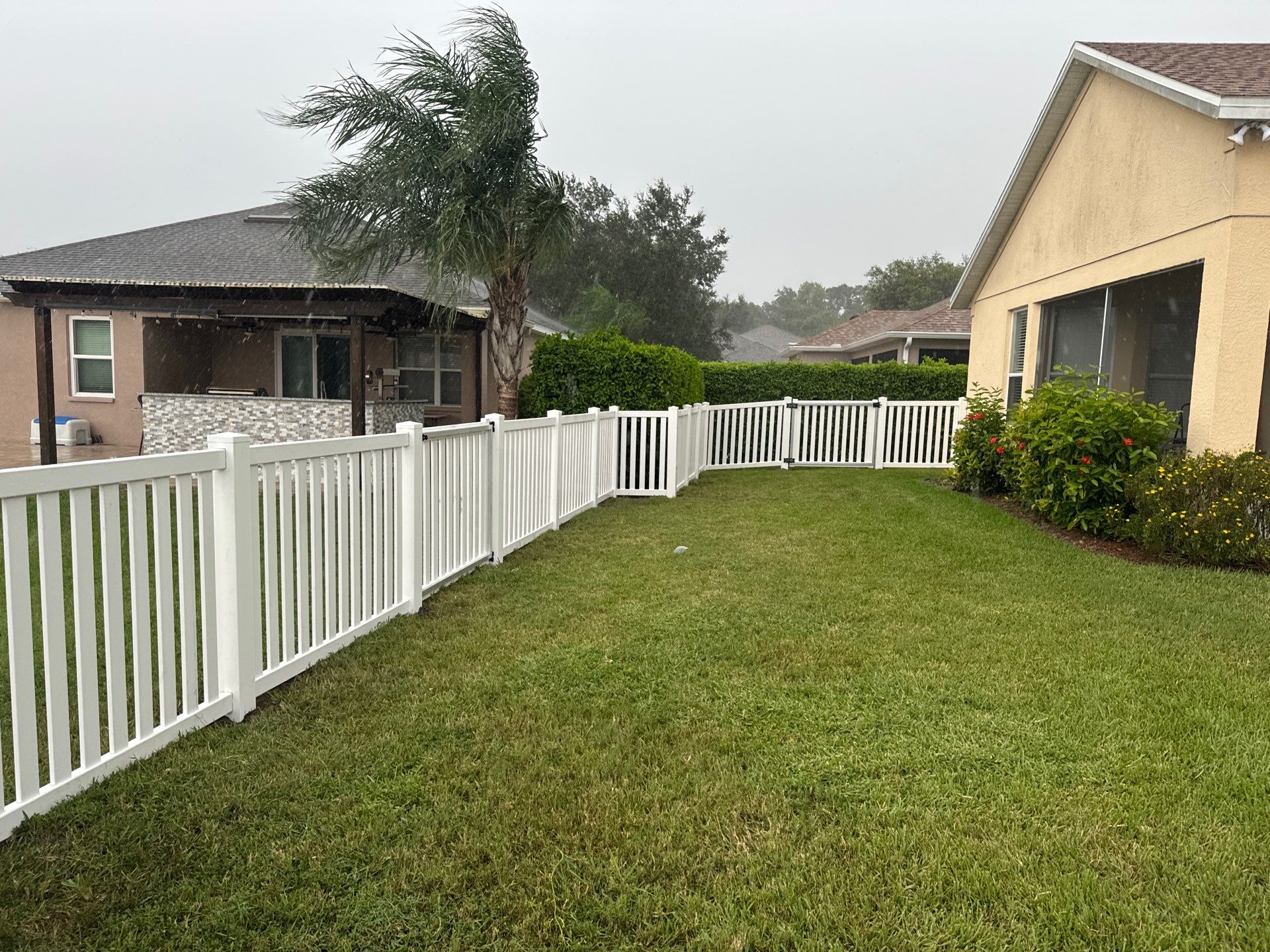 Vinyl Fence Installation using 6Ft White Vinyl Privacy and Picket Fence by Asap fence and gates, LLC