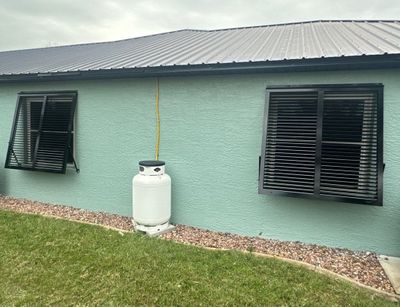 Bahama Shutters in Jet Black