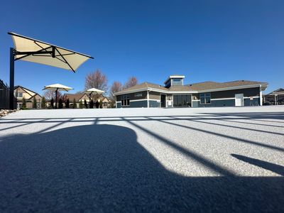 Arbors Edge Pool Deck Restoration and Textured Concrete Coating