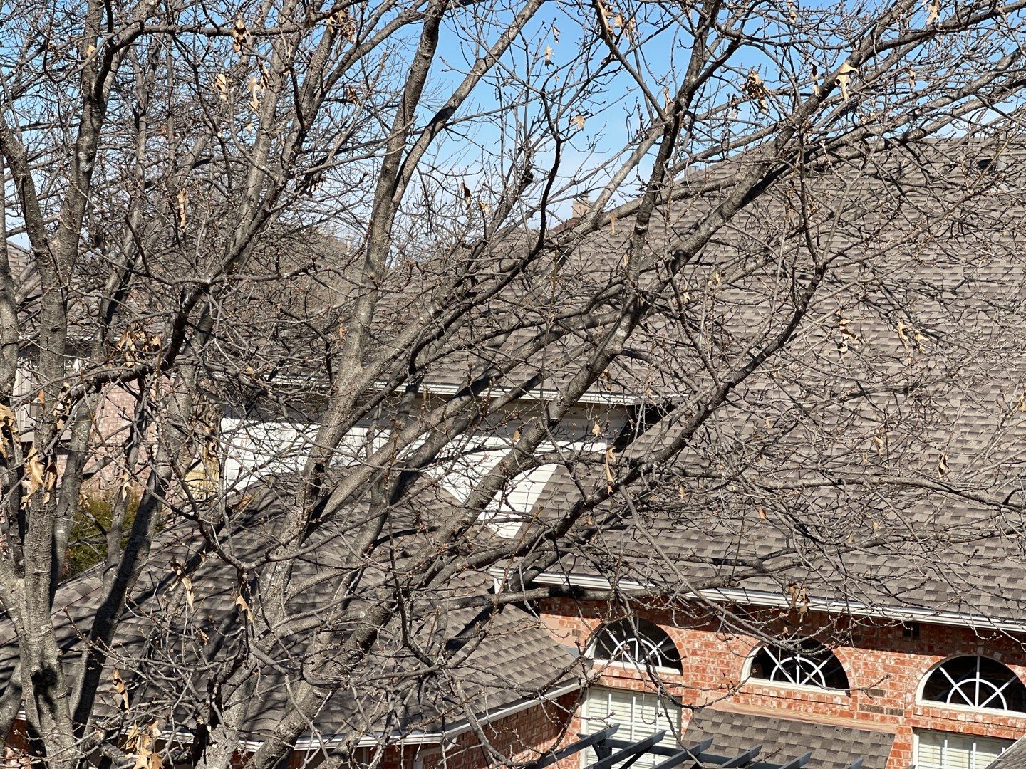 Major storm damage required full roof replacement along with other exterior repairs by First United Roofing & Construction