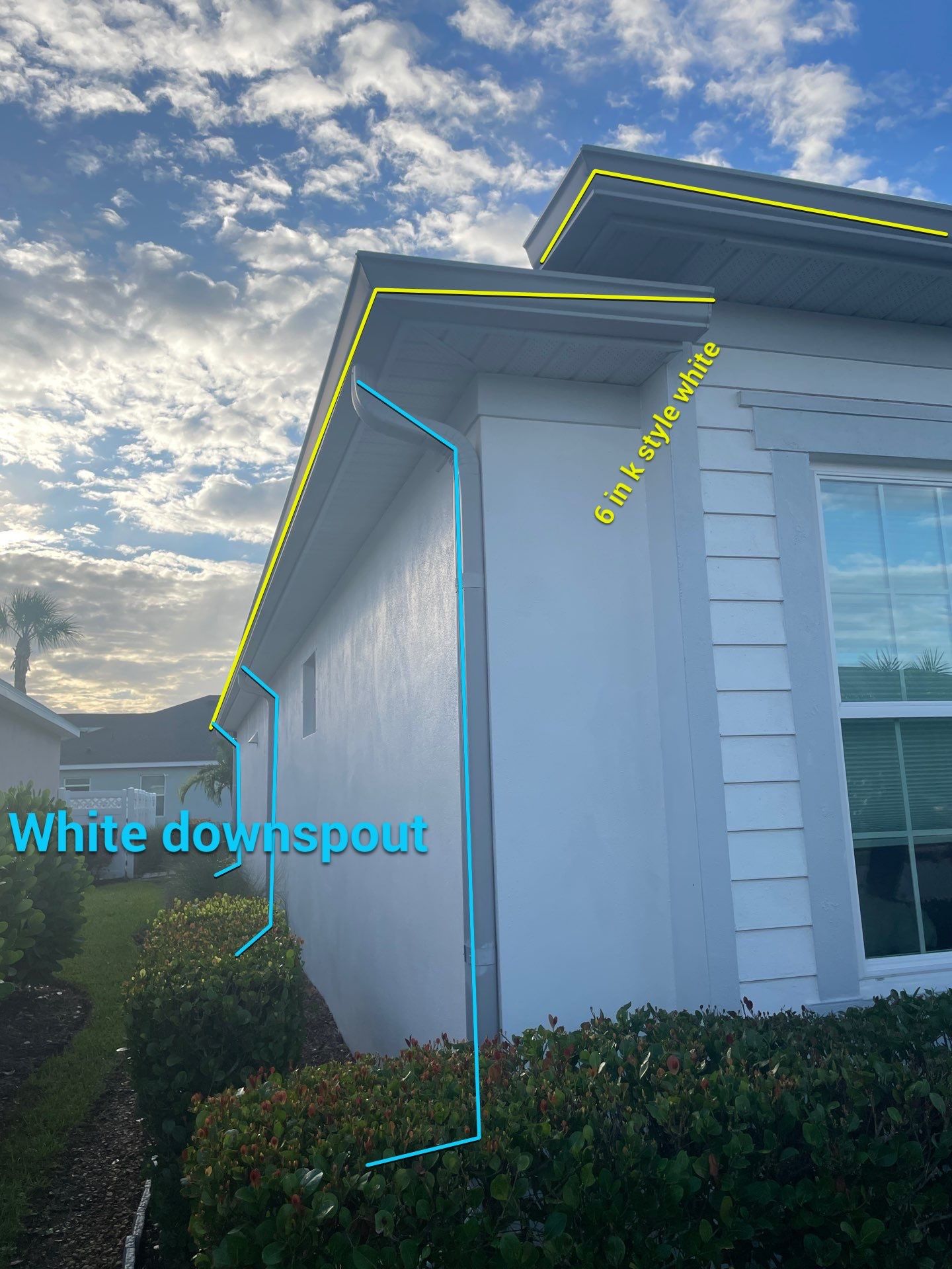 6-inch K-style Gutters Punta Gorda FL by Gutter Professors