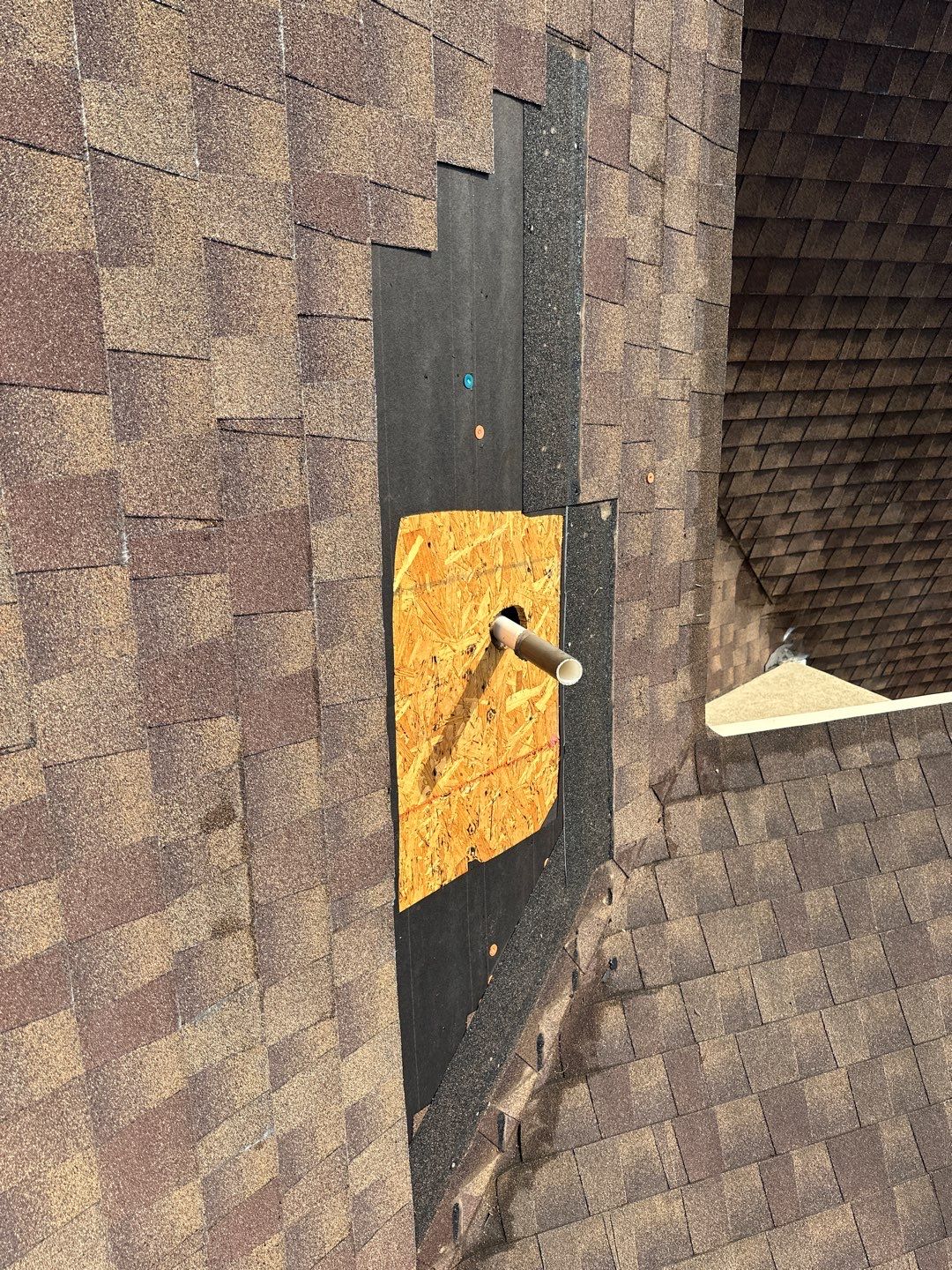 Hail Damage using Owen's Corning Duration (Lifetime) Shingles by Roof Repair Company