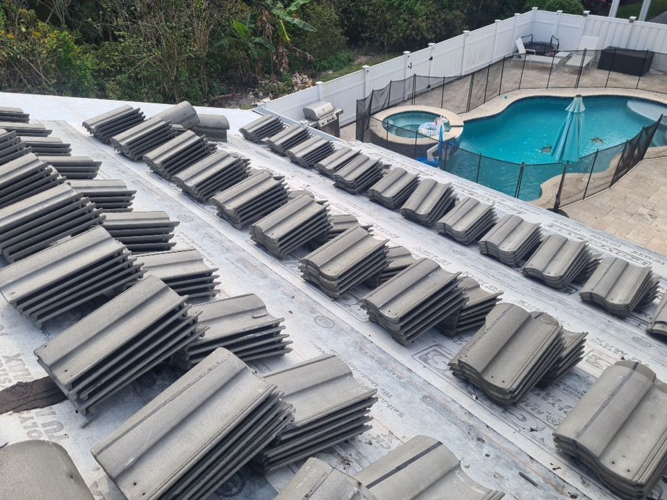 Residential Roofing Installation using Eagle Roofing Tile by BLUES BROTHERS ROOFING