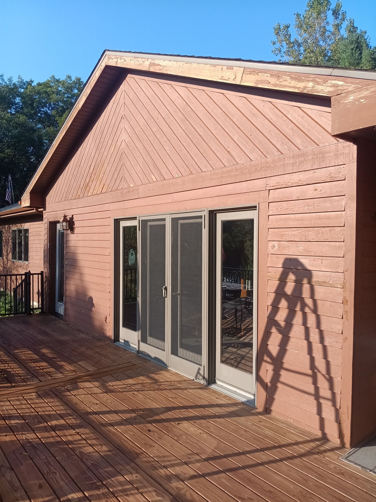 Color update with exterior staining and painting by Gordon Painting