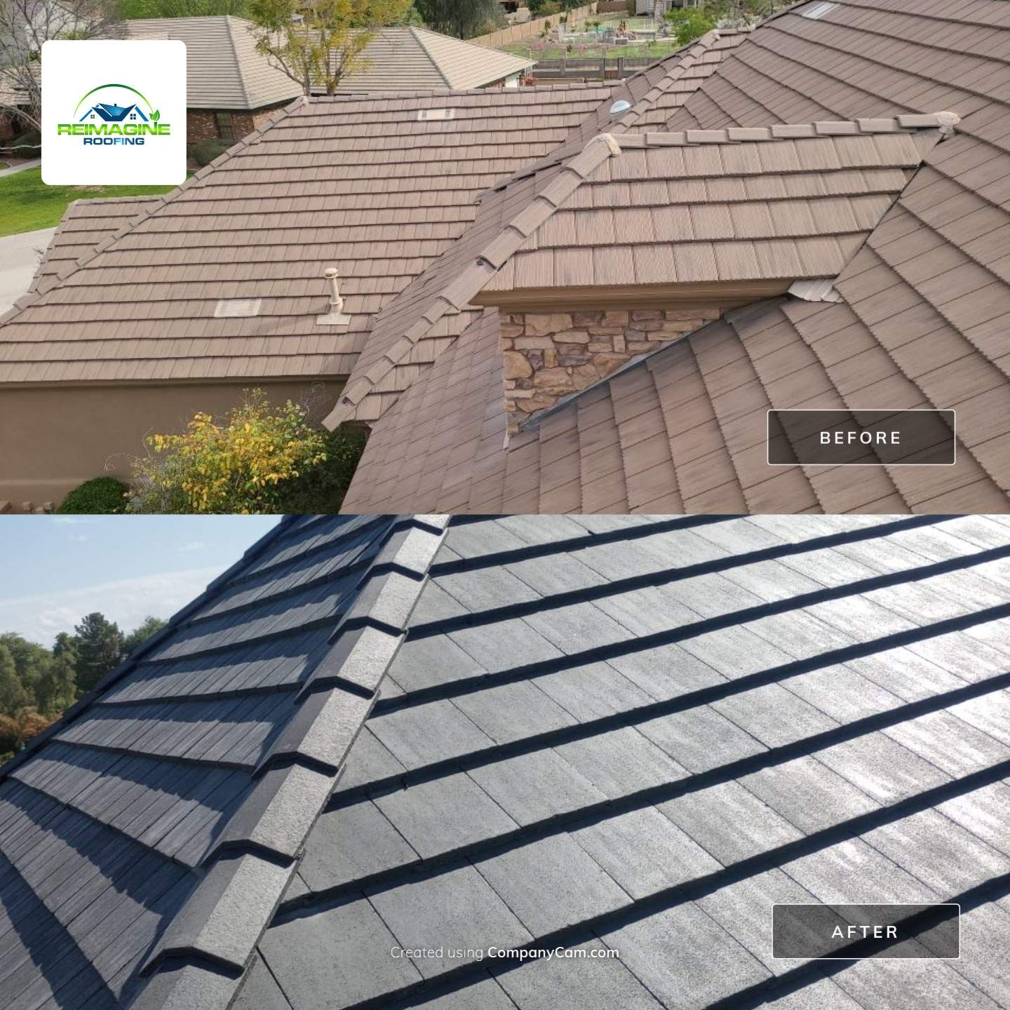 Gray Tile by Reimagine Roofing