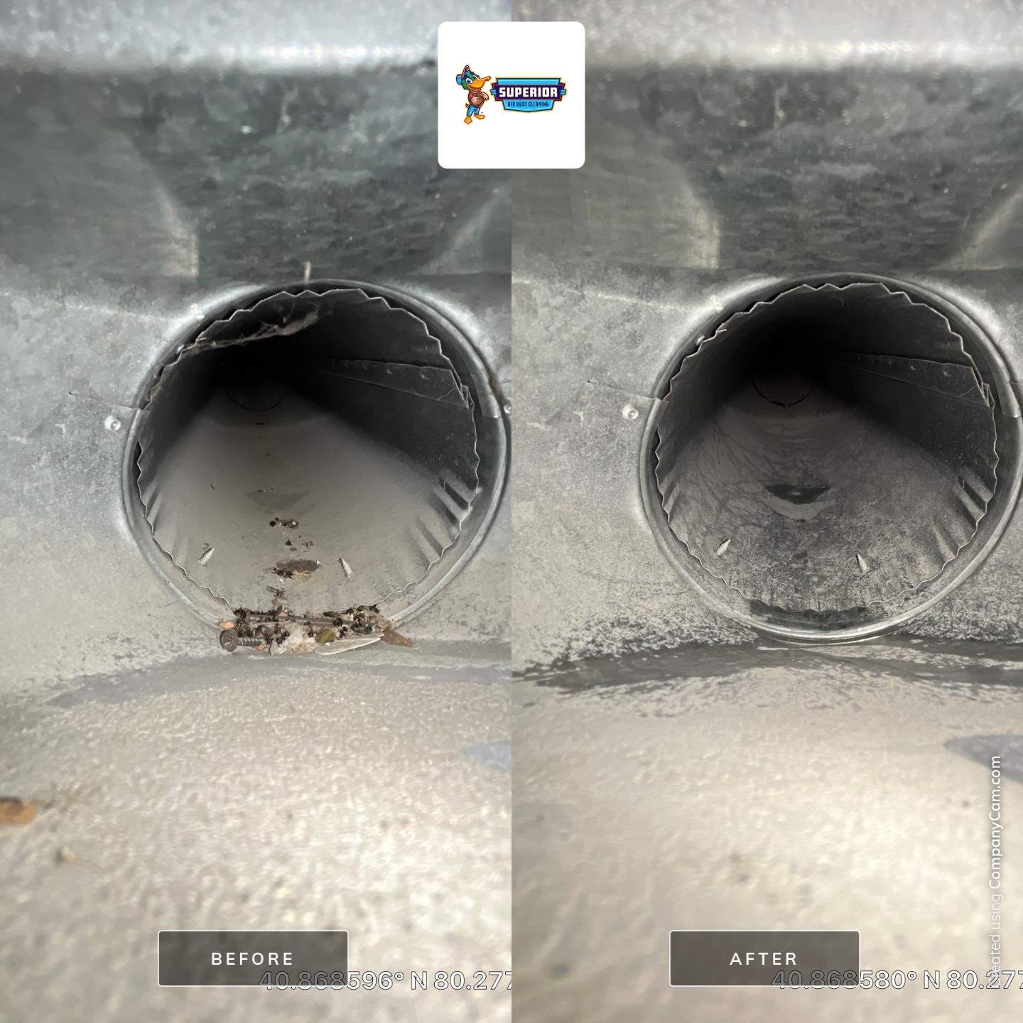 Air Duct Cleaning With a Vacuum Truck in Ellwood City, PA by Superior Air Duct Cleaning