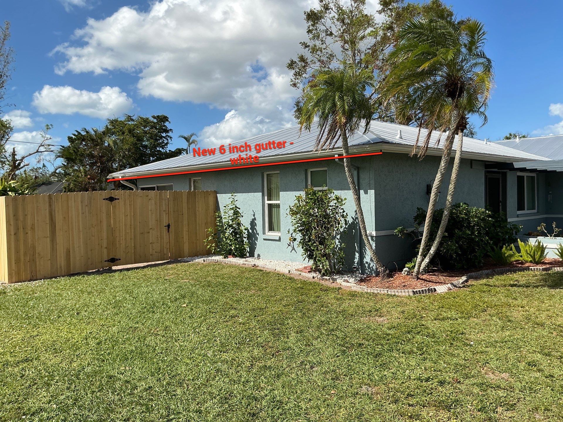 6-Inch Seamless Gutters in Sarasota FL by Gutter Professors