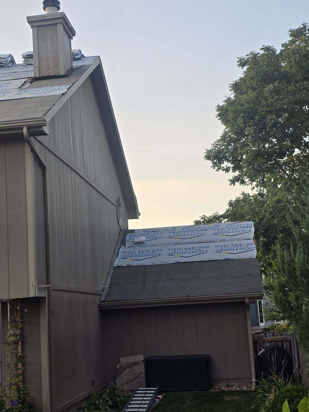 Residential Roofing Installation using IKO ArmourShake in Chalet Wood by Lightning Exteriors