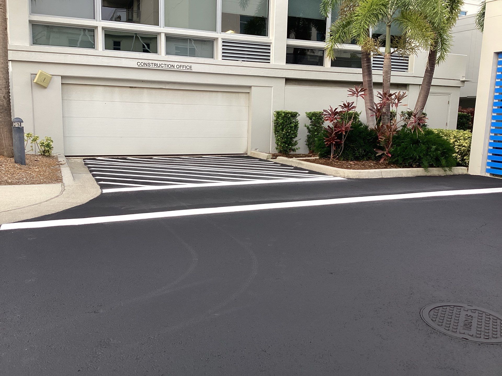 Asphalt Maintenance & Safety Markings at Plymouth Harbor by Everline Coatings & Services - Southwest FL