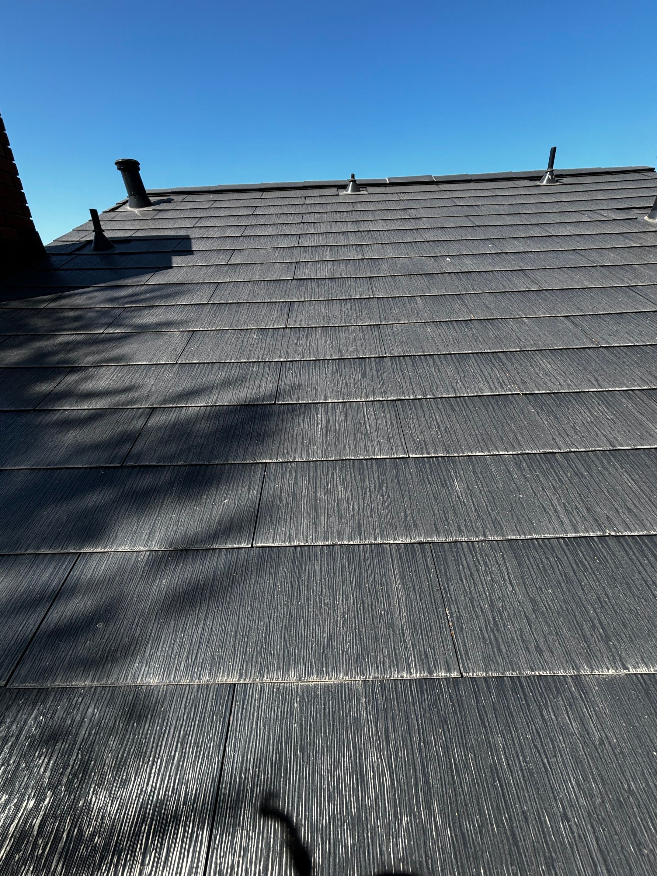 Tesla Roof Cleaning in Pasadena California by Palm Coast Solar Cleaning