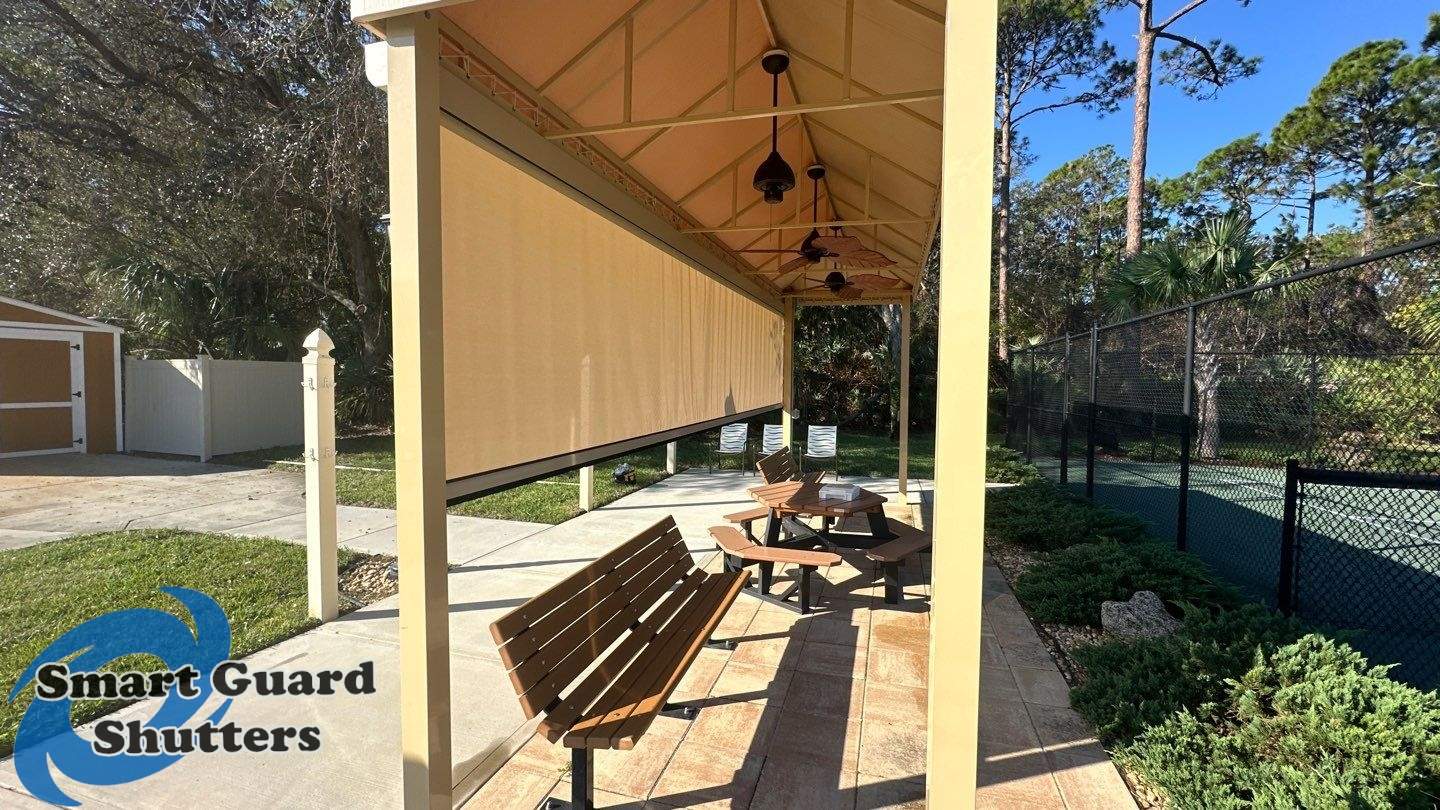 Retractable Sun & Bug Screen  by Smart Guard Shutters