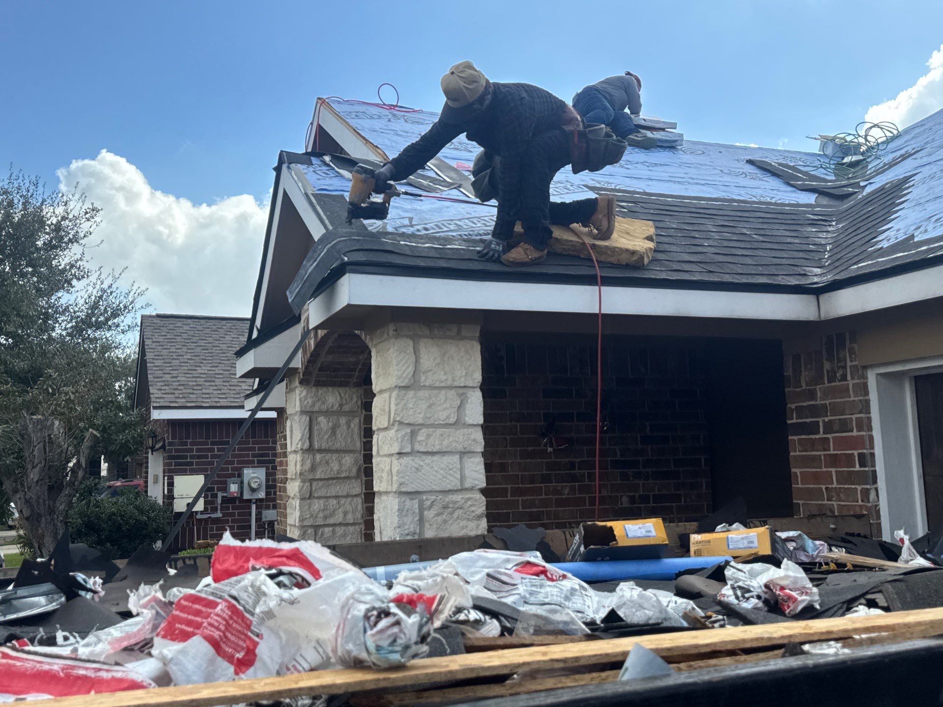Project in Houston by Proud Roofing