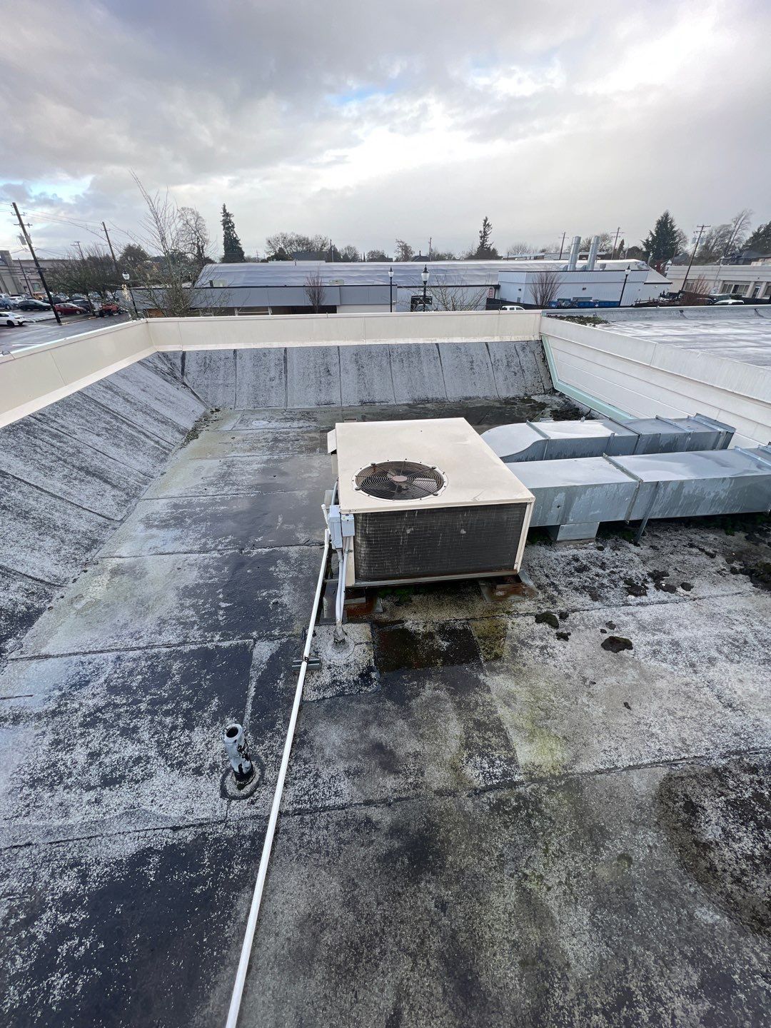 Commercial Flat Roof Installation using GAF 60Mil TPO  by Orezona Building & Roofing Company, Inc.