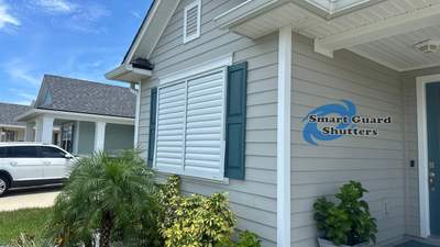 Impact Bahama Shutters in Signal White
