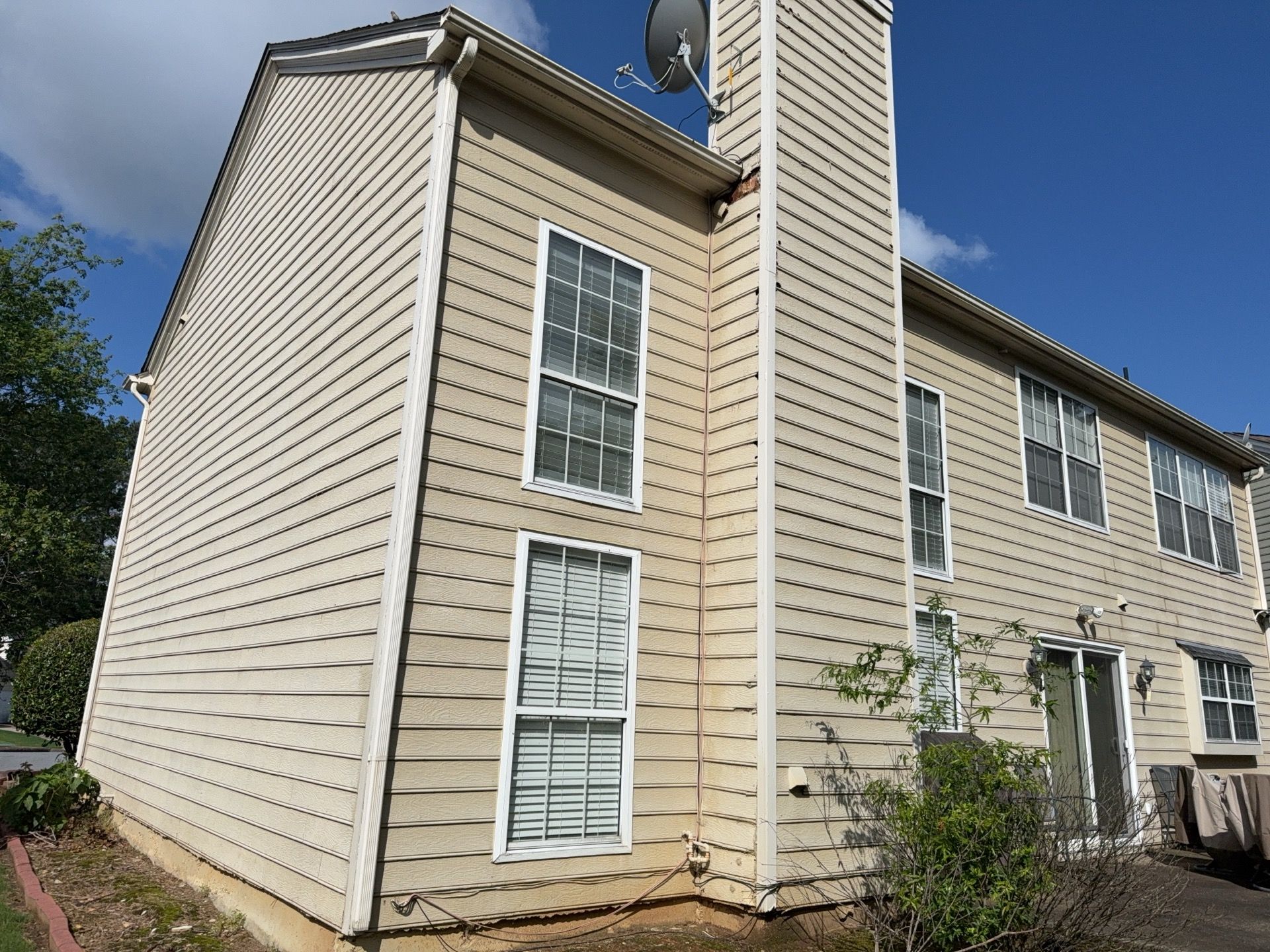 Chimney Siding Replacement and Exterior Painting in Duluth, GA by Nelson Exteriors 