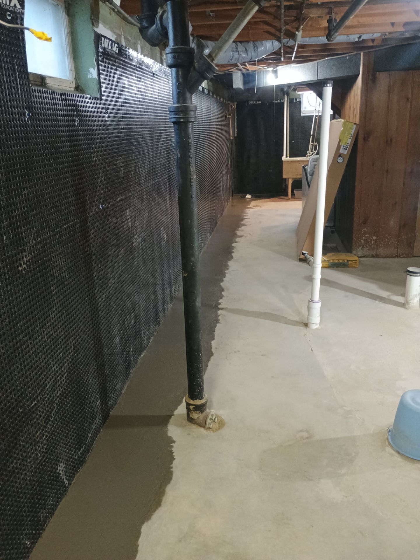 Interior Drain Tile & Wall Drainage in Southwest Minneapolis by Waterproofing Northeast